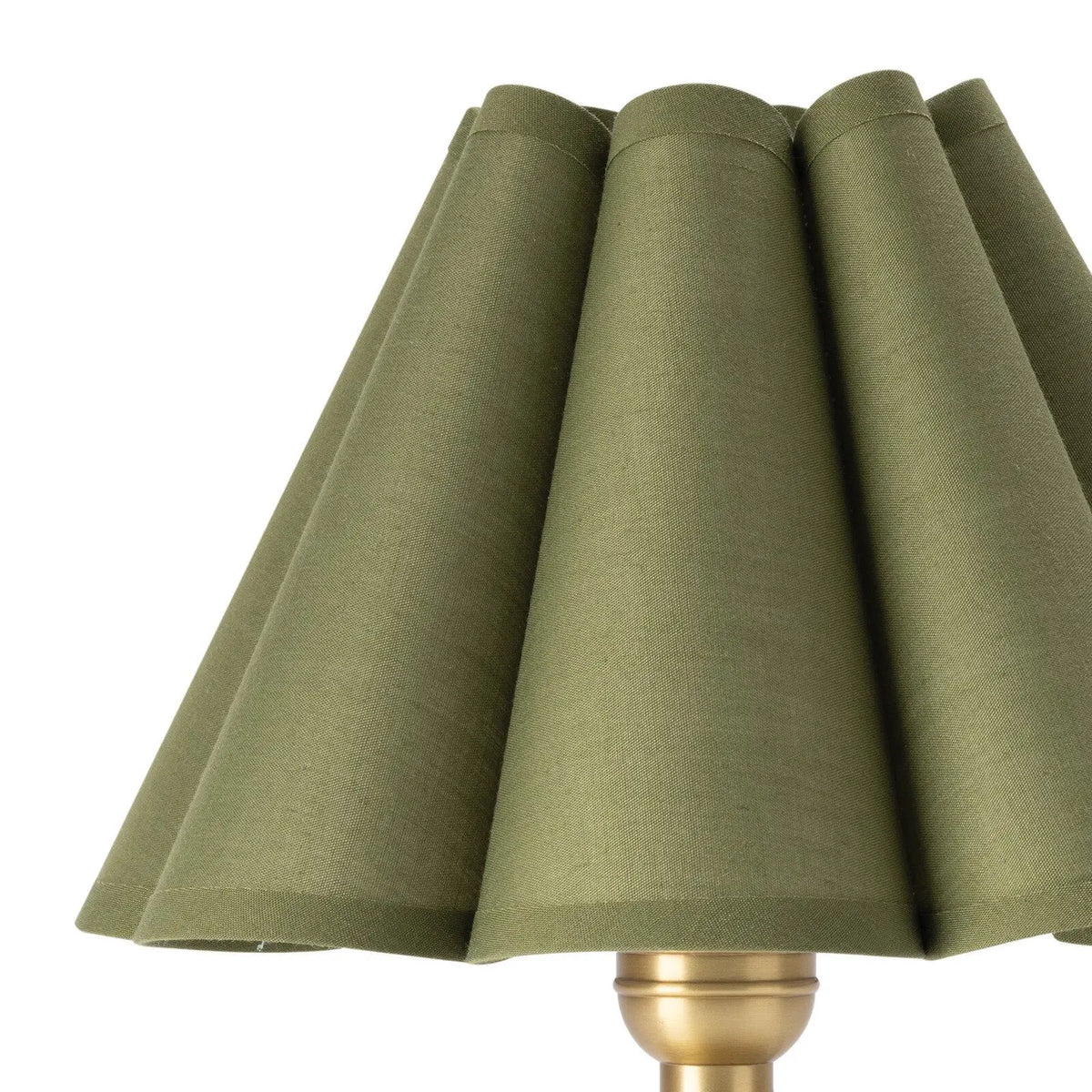 Giorgio Crystal Mini Lamp (Natural Brass) | Scalloped Shade Crystal Mini Lamp Regina Andrew