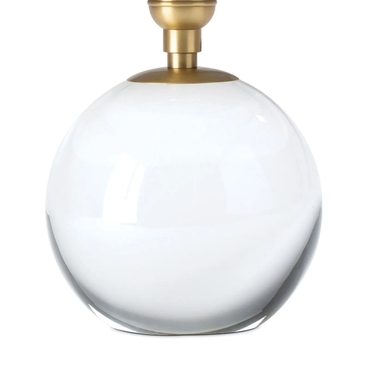 Giorgio Crystal Mini Lamp (Natural Brass) | Scalloped Shade Crystal Mini Lamp Regina Andrew