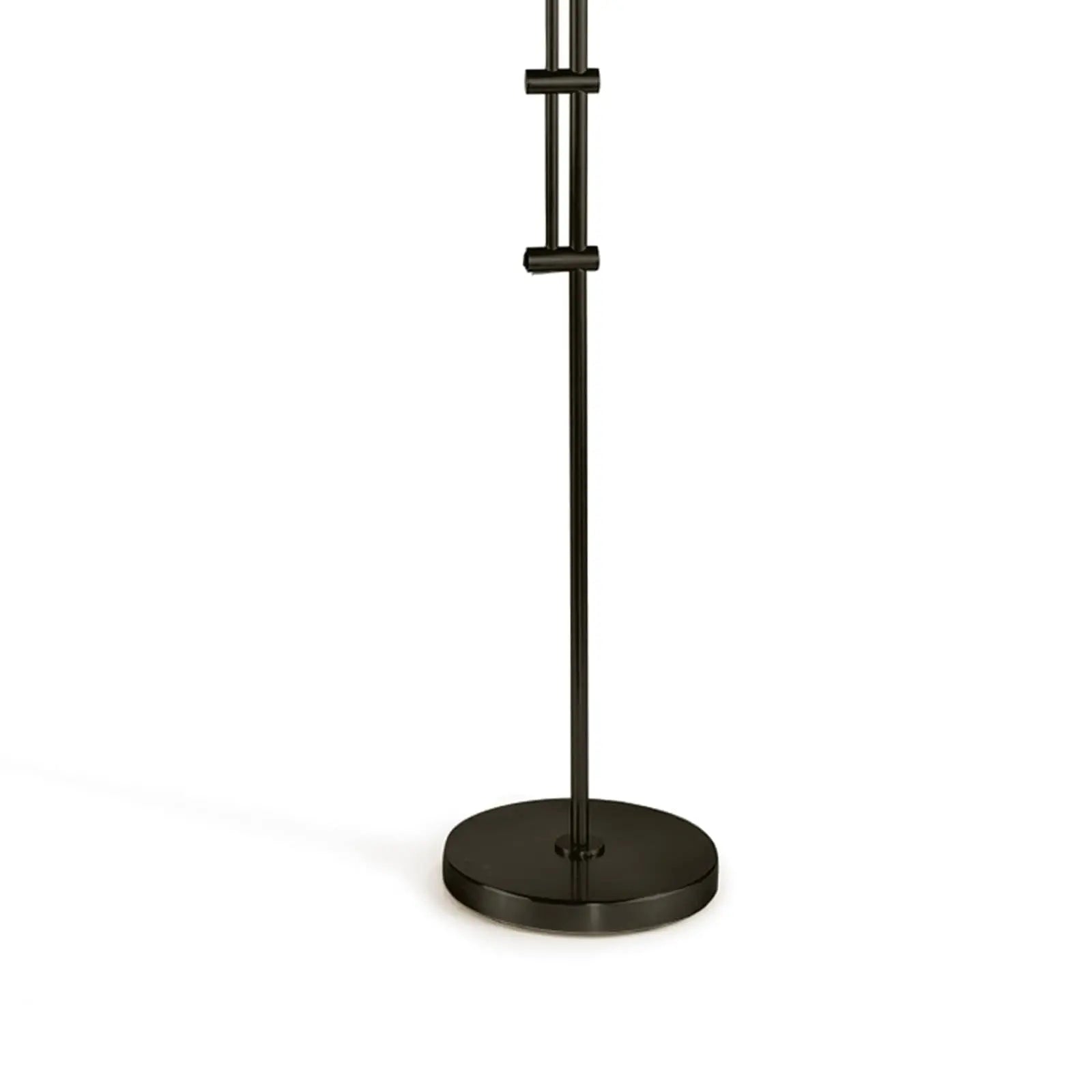 Arc Floor Lamp with fabric shade in Oil Rubbed Bronze finish – elegant living room lighting