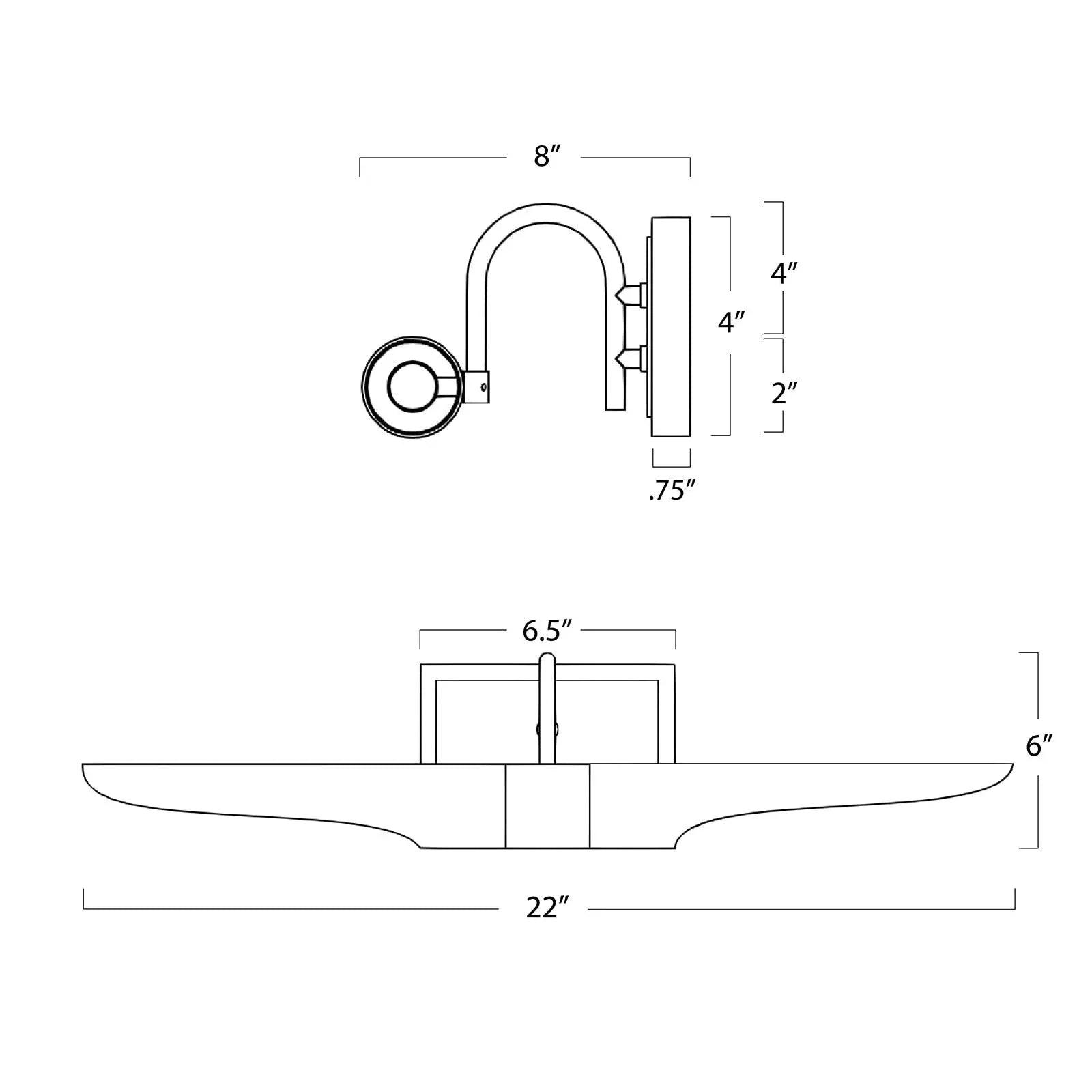 Redford Picture Light (Small or Large) – Natural Brass, Oil Rubbed Bronze, or Polished Nickel - Villa Decor & Design