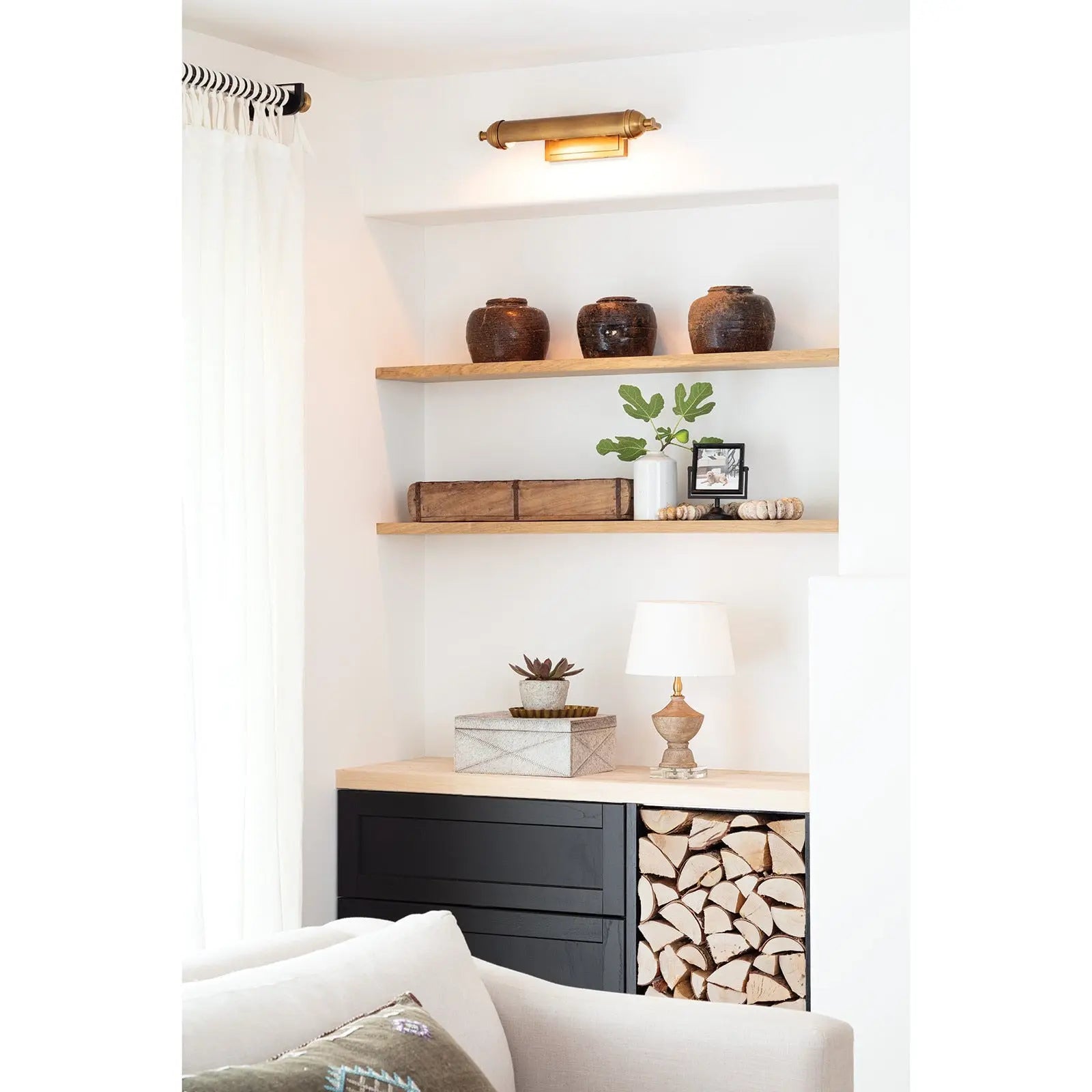 Devon Picture Light – Small or Large | Natural Brass, Oil Rubbed Bronze, Polished Nickel - Villa Decor & Design