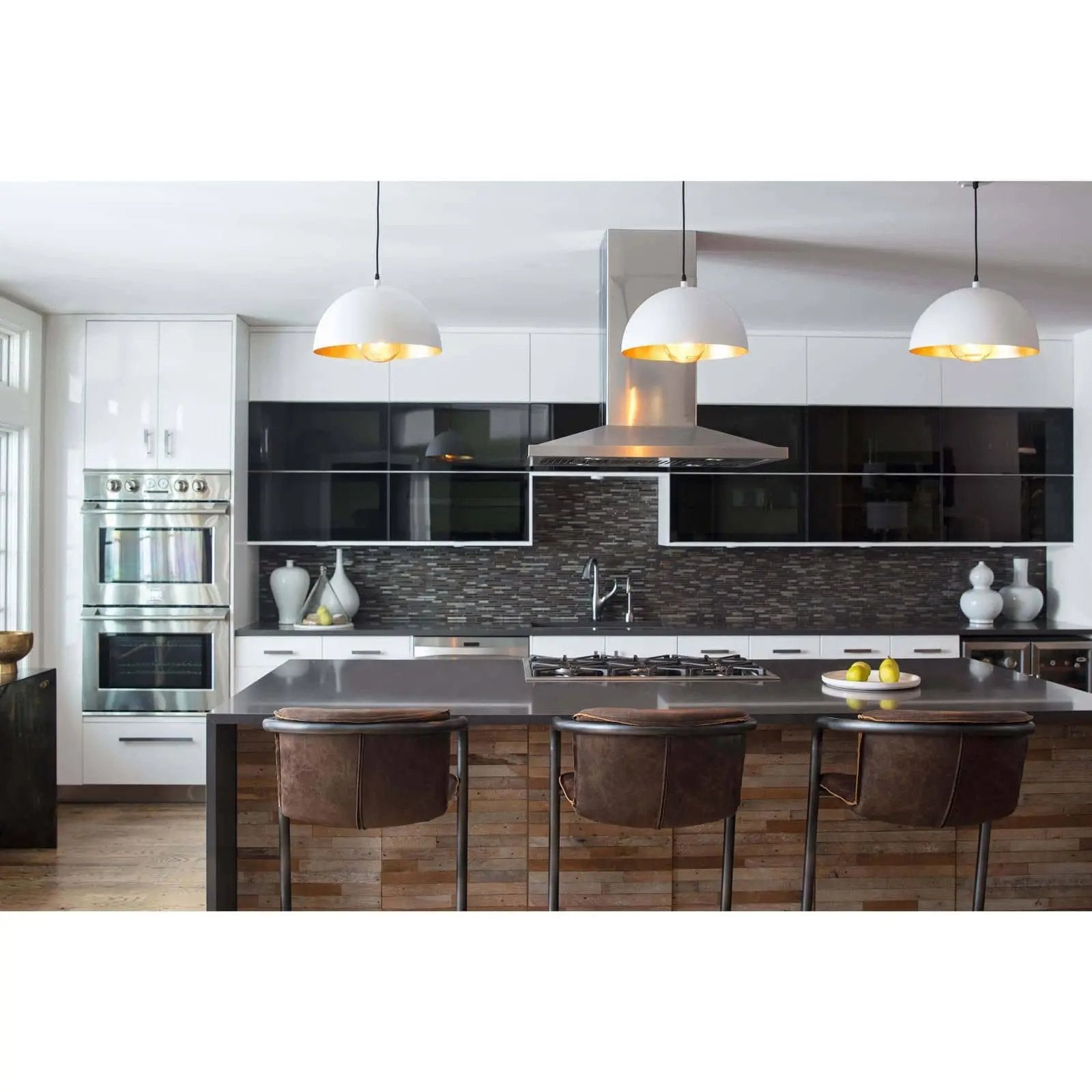 Sigmund Pendant – Black & Gold or White & Gold, Small or Large Regina Andrew