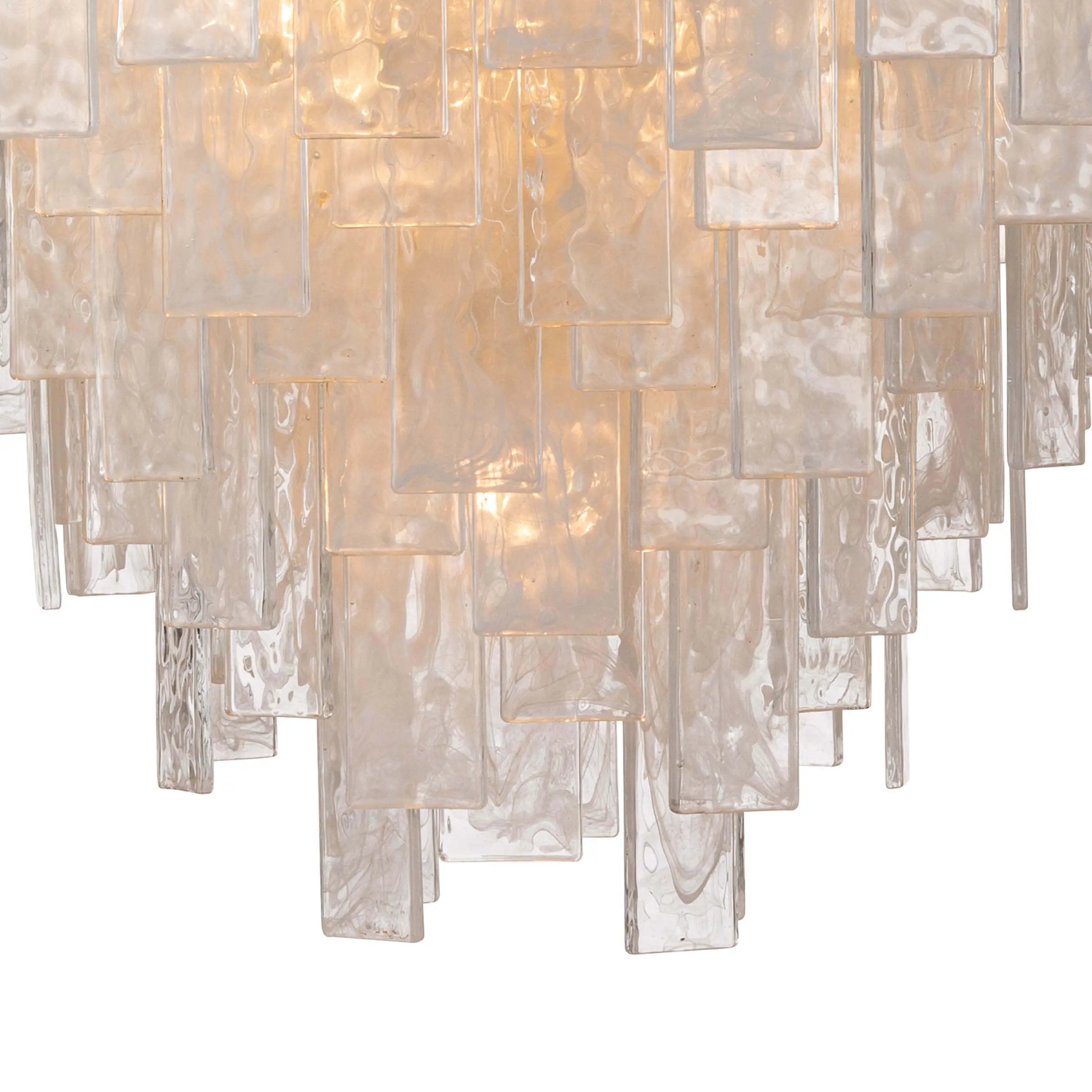 Glacier Chandelier - Gold Water Glass Modern Chandelier Regina Andrew