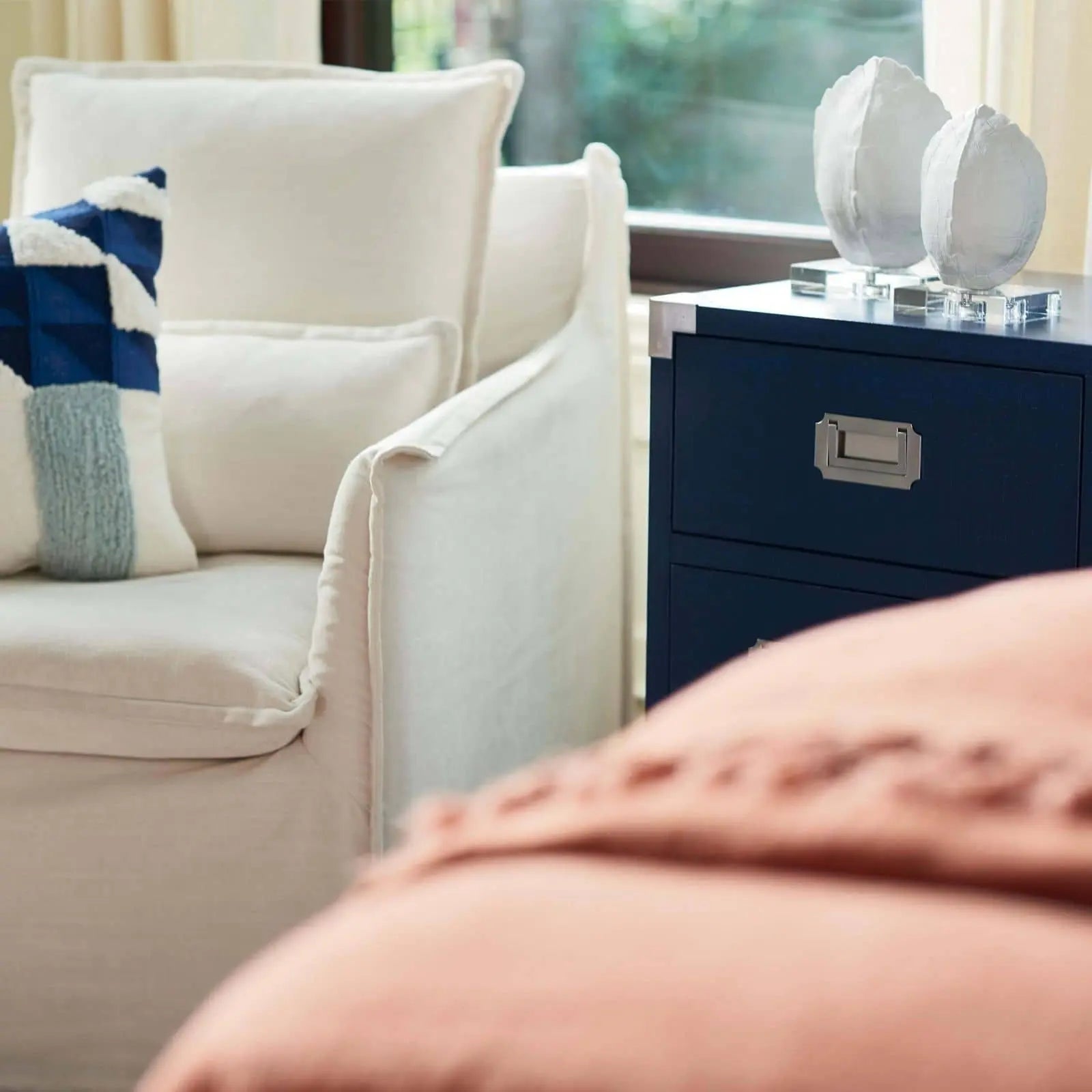 Turtle Shells on Crystal (Set of 2) – White Resin Decorative Accents - Villa Decor & Design