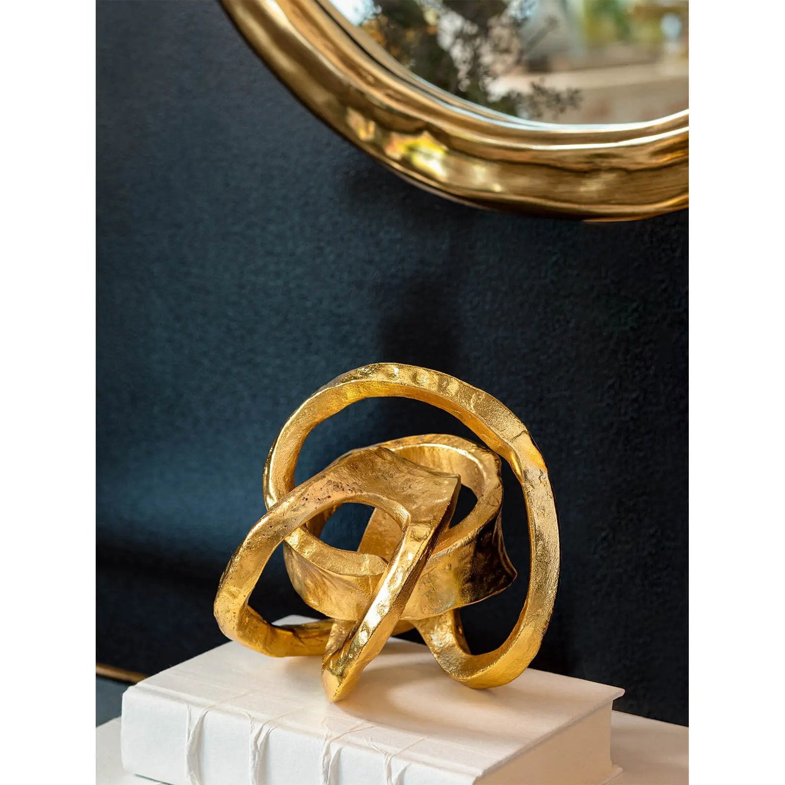 Metal Knot (Polished Nickel or Gold) Regina Andrew