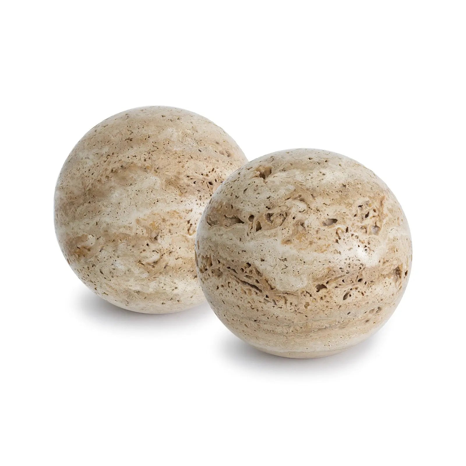 Sloane Travertine Bookend Set - Natural Stone Bookends | Modern Home Décor Accessories - Villa Decor & Design