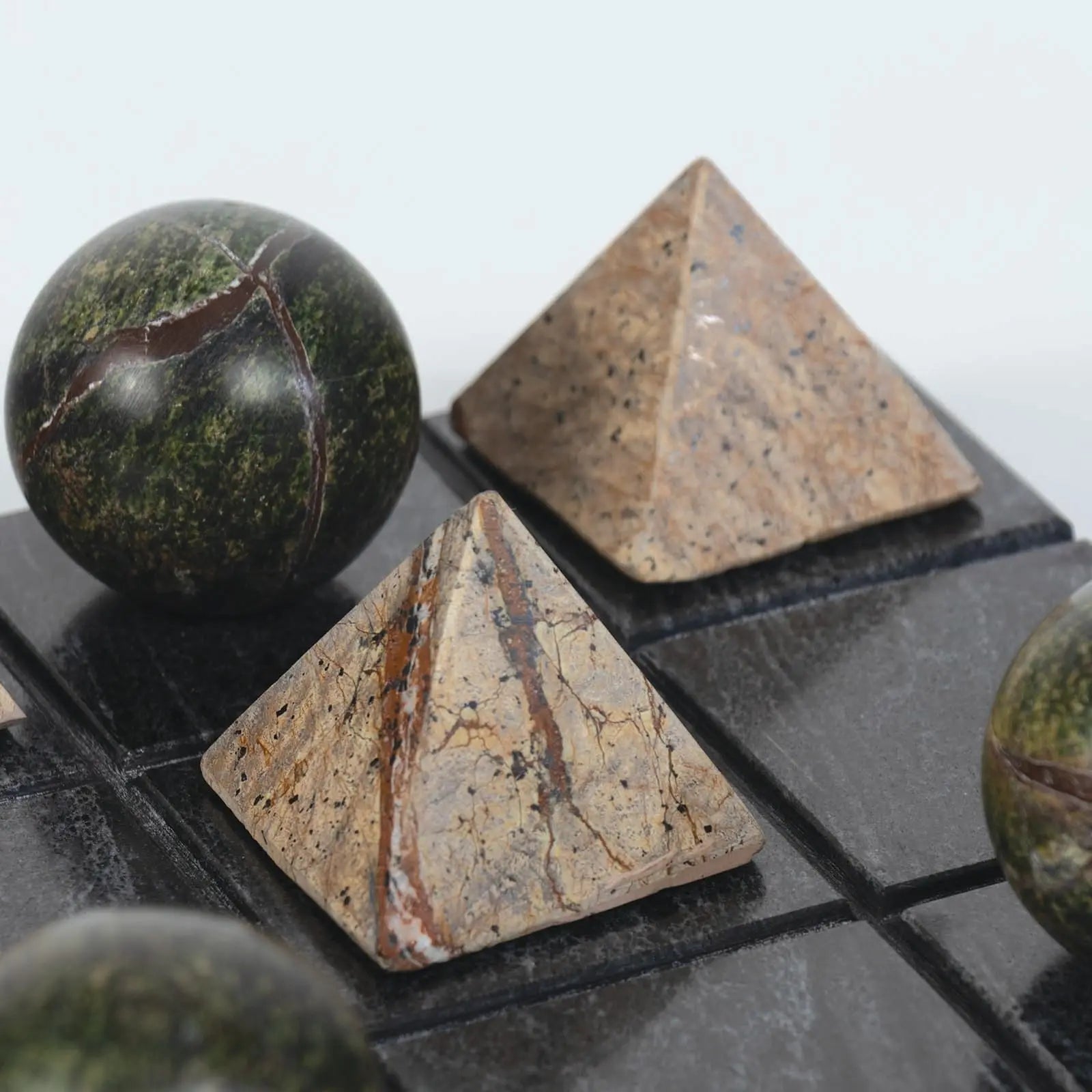 Tic Tac Toe Marble Board - Decorative Game Sculpture - Villa Decor & Design