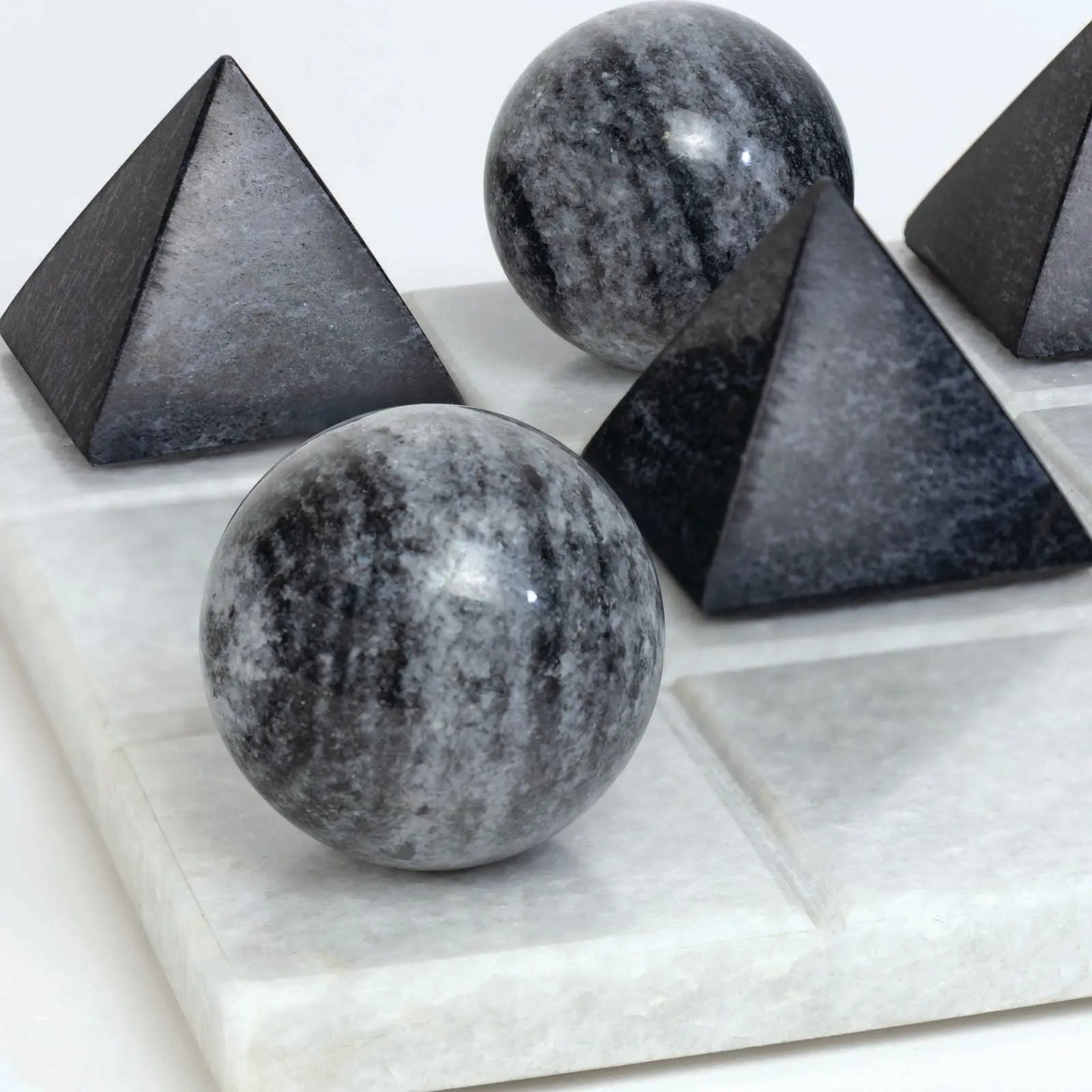 Tic Tac Toe Marble Board - Decorative Game Sculpture - Villa Decor & Design