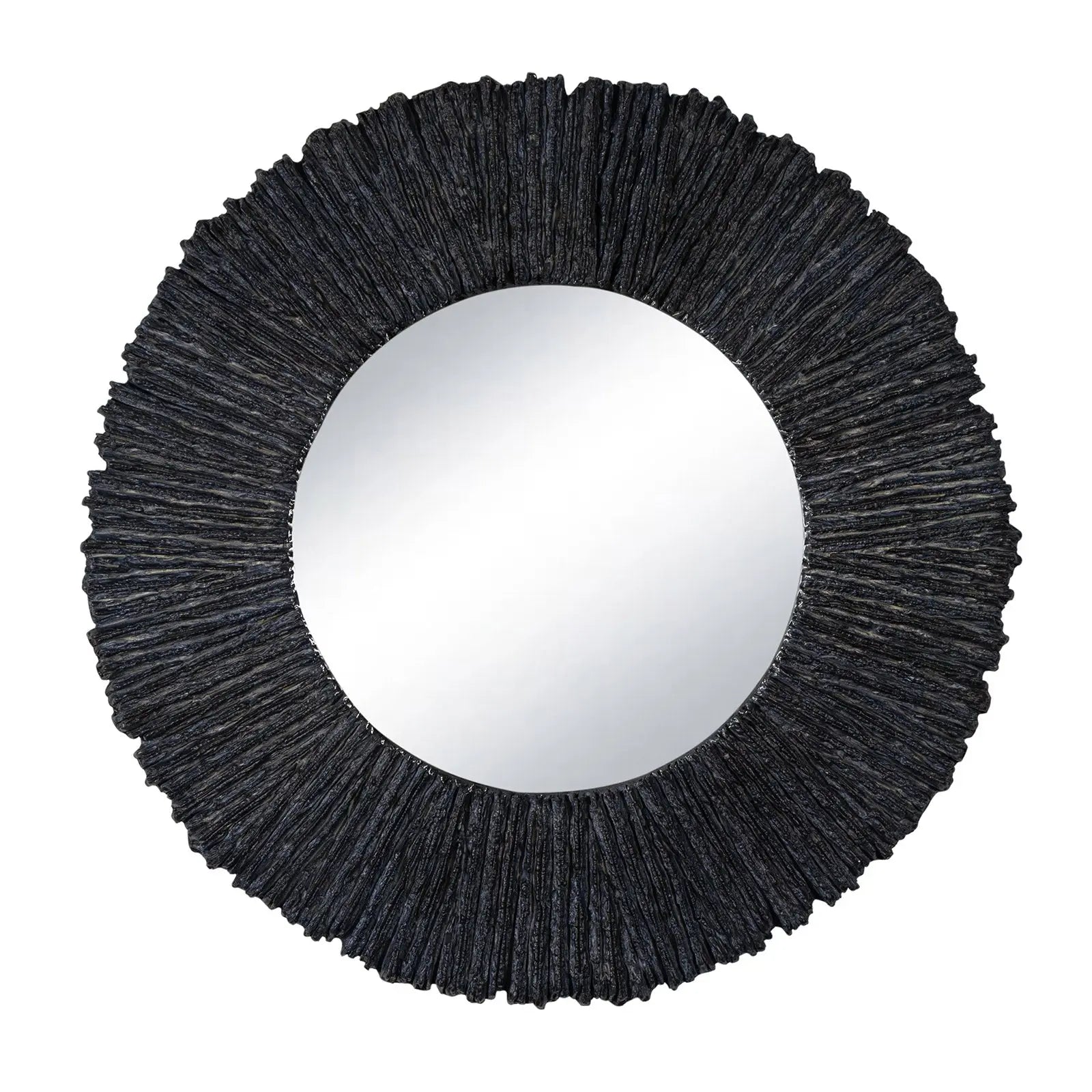 Slate Mirror Round (Black)
