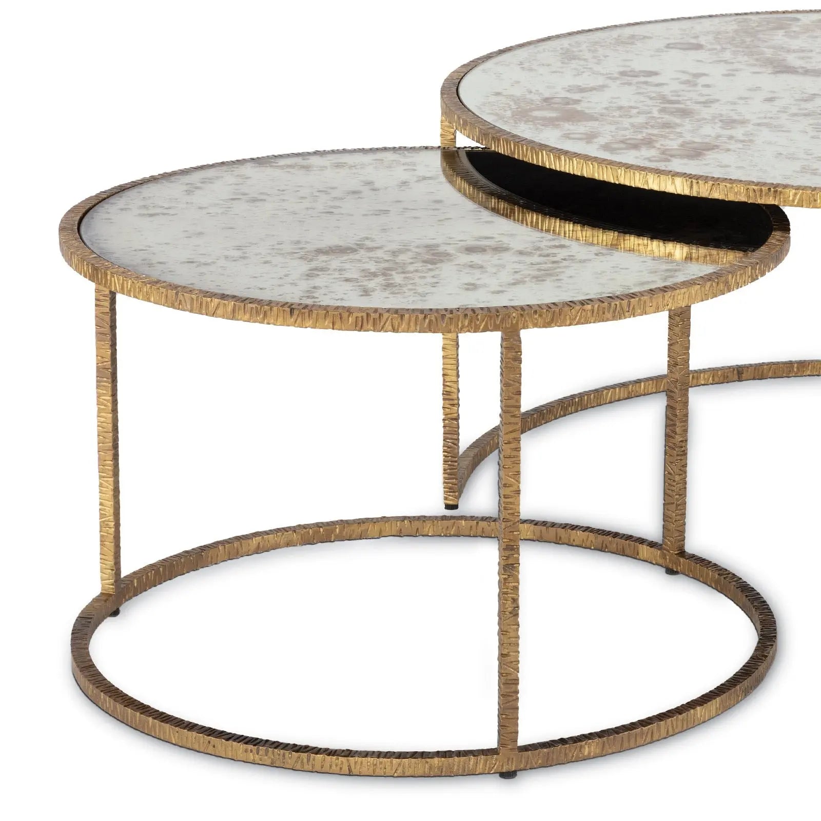 Anastasia Cocktail Table | Antique Gold Iron Cocktail Table - Villa Decor & Design