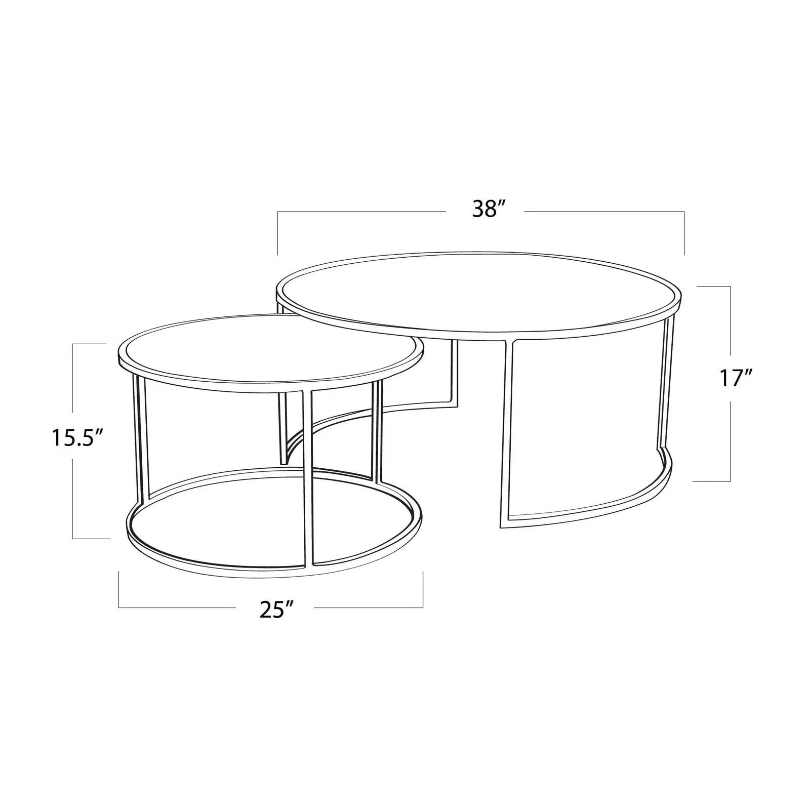 Anastasia Cocktail Table | Antique Gold Iron Cocktail Table - Villa Decor & Design