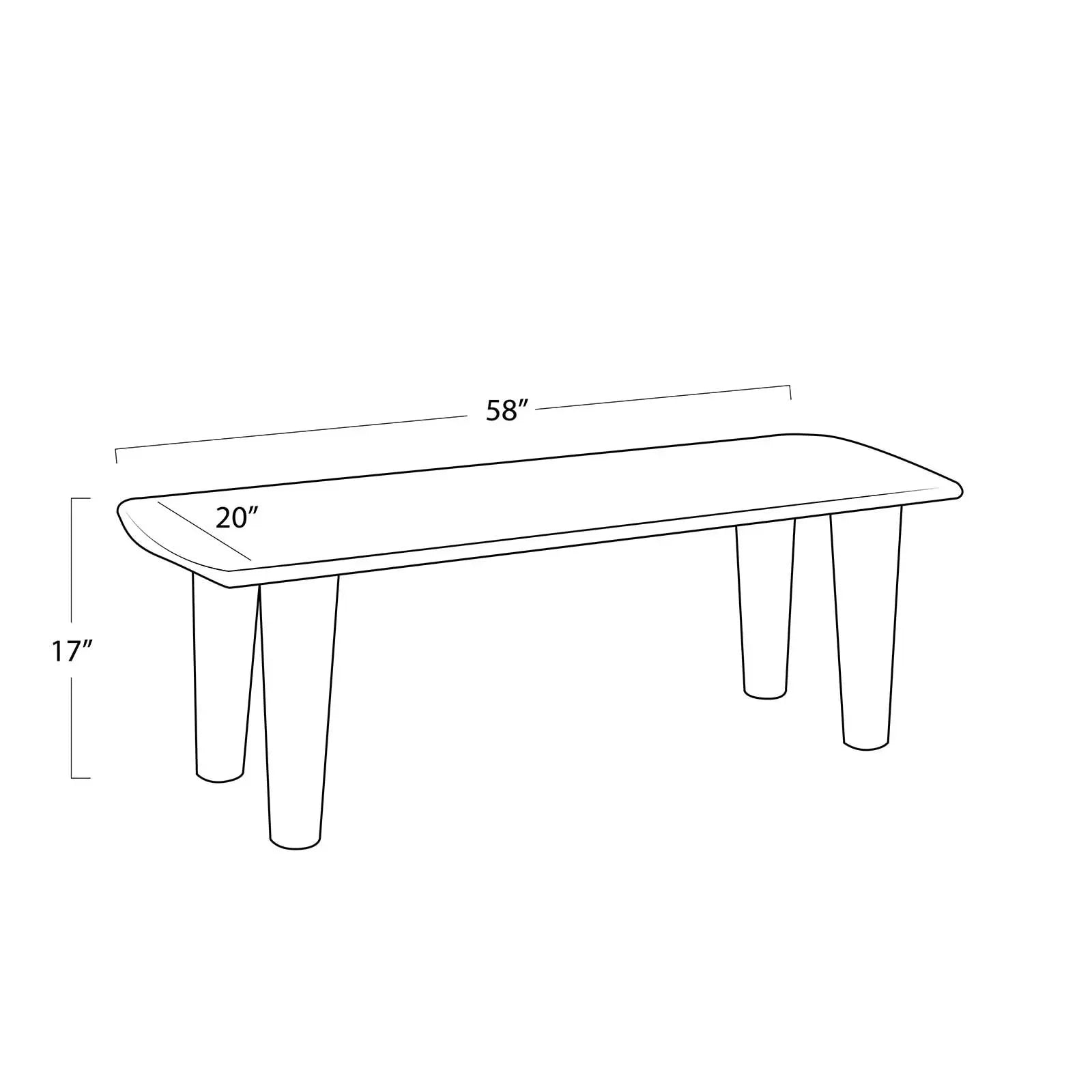 Astro Wood Bench | Reclaimed Wood Entryway Bench - Villa Decor & Design