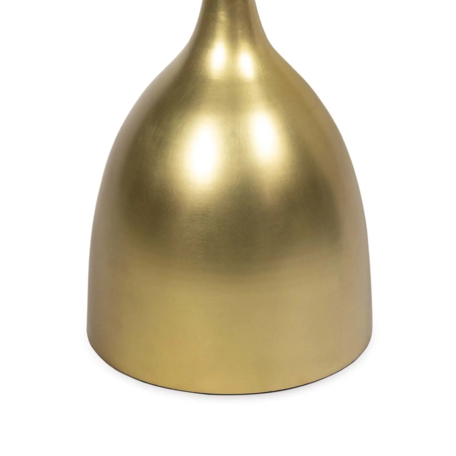 Logan Accent Table - Modern Brass/Bronze & Marble Top - Villa Decor & Design