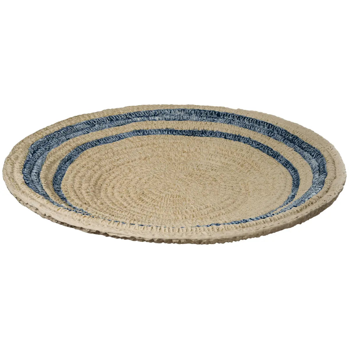 Basket-weave inspired ceramic Aster plate