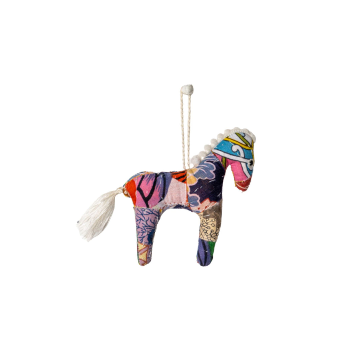 Kantha Horse Ornaments – Set of 4