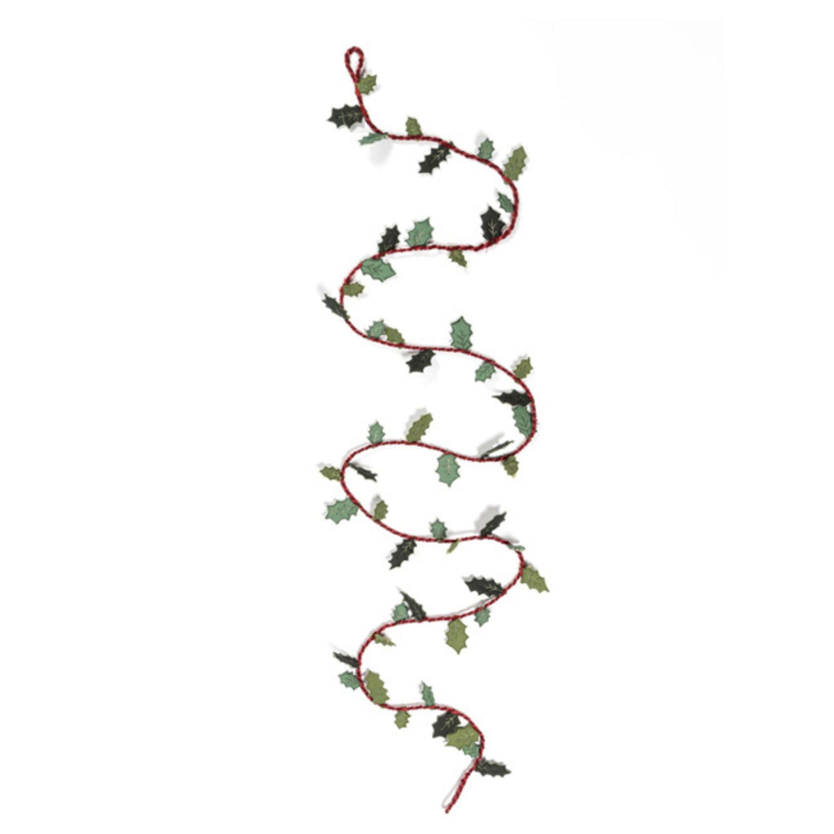 Holly Leaf Holiday Garland