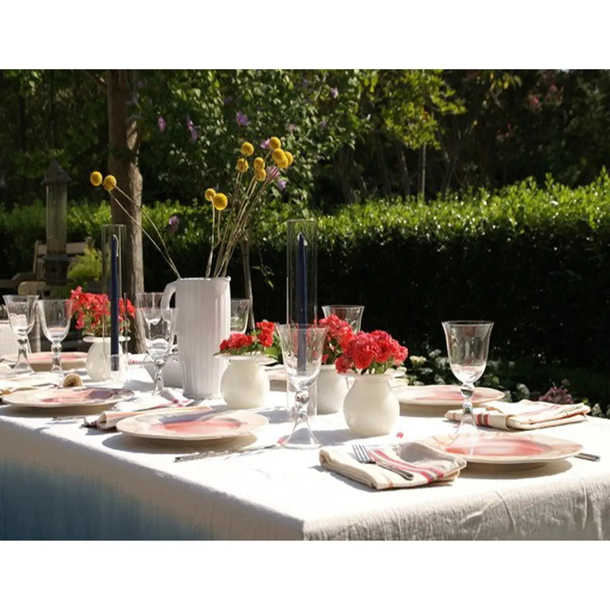 2-Piece Clear Candleholder with Cylinder β Clear or Gold Trim (Set of 4) - Villa Decor & Design