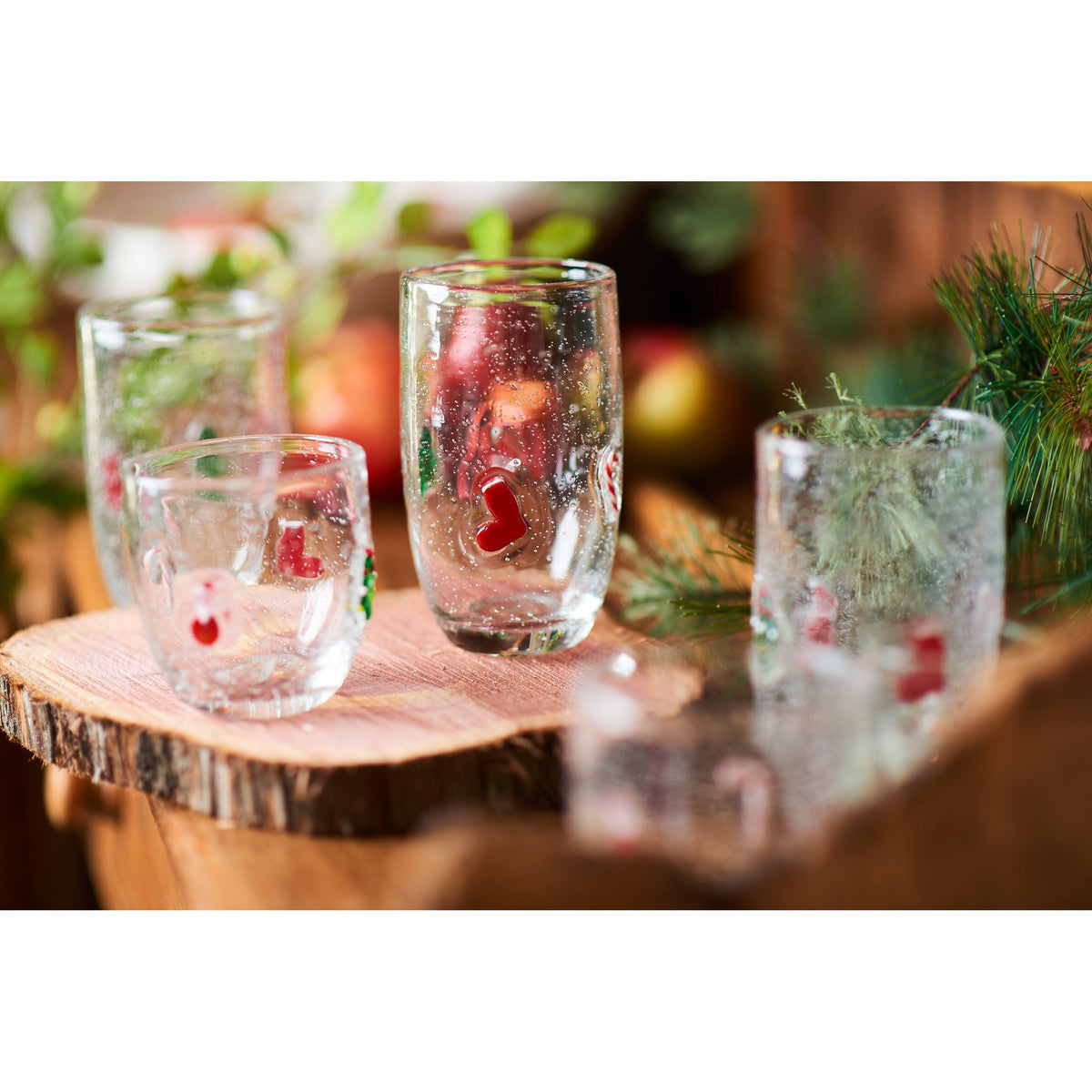 Jingle Bubble-Glass Highballs – Set of 4