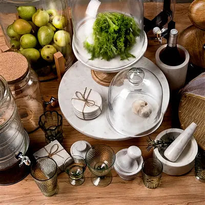 White Marble Mortar & Pestle – Durable handcrafted kitchen tool for grinding spices and herbs