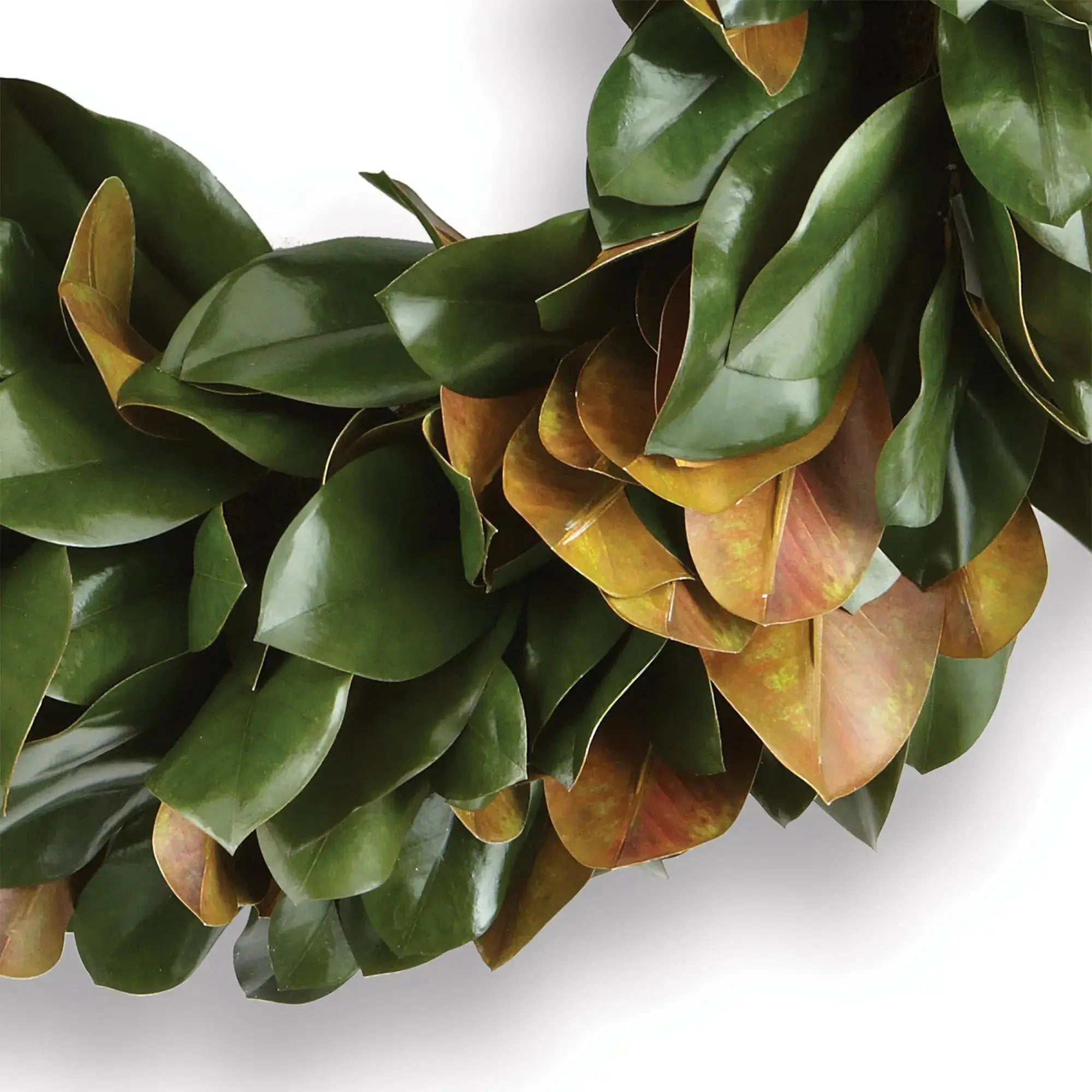 GRAND MAGNOLIA LEAF WREATH 30" Villa Decor & Design