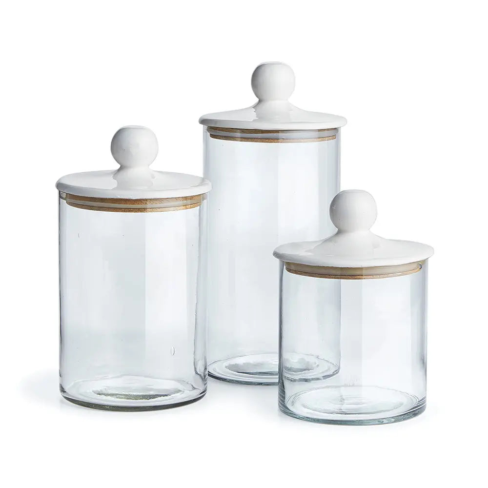 PETALUMA CANISTERS, SET OF 3 Villa Decor & Design