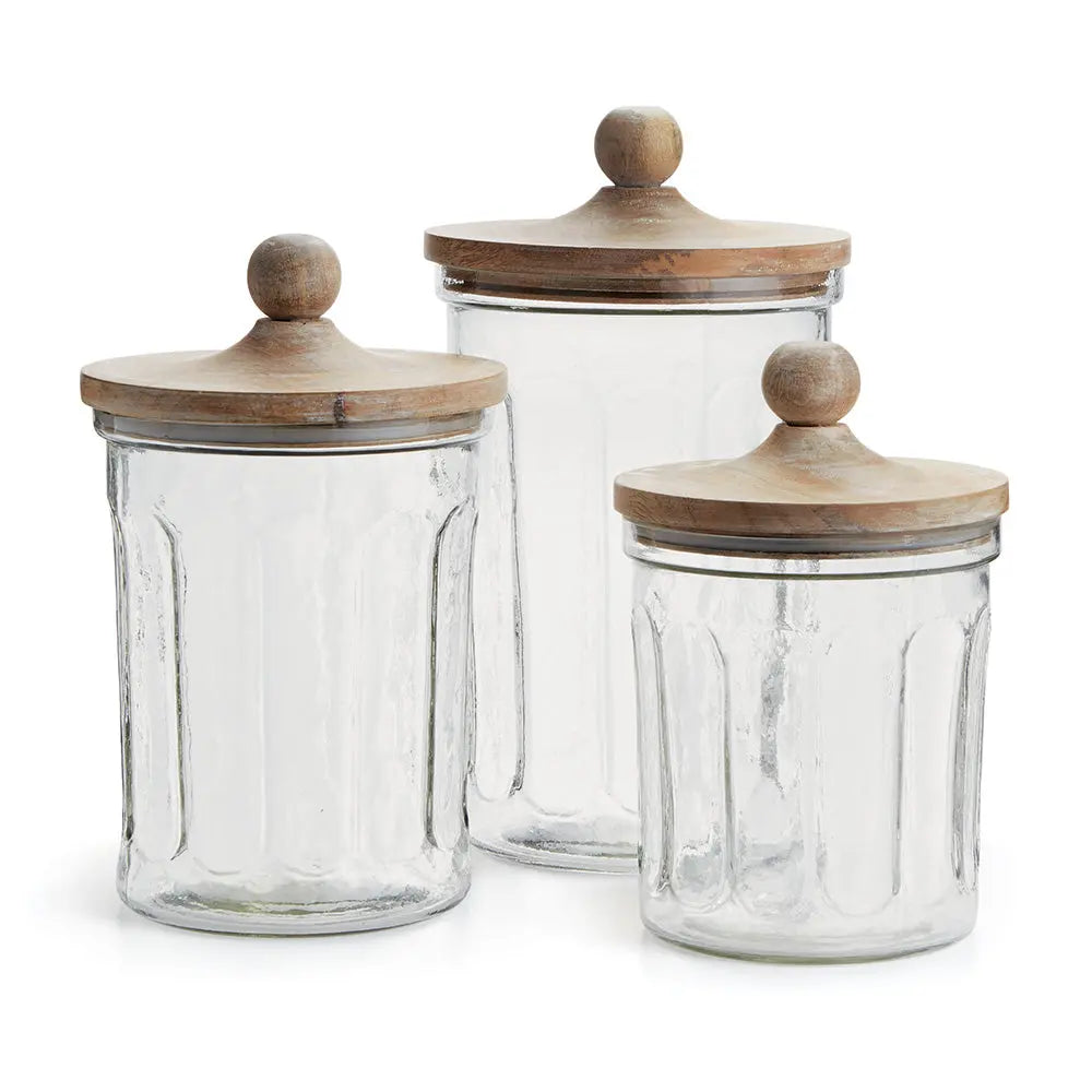 OLIVE HILL CANISTERS, SET OF 3 Villa Decor & Design