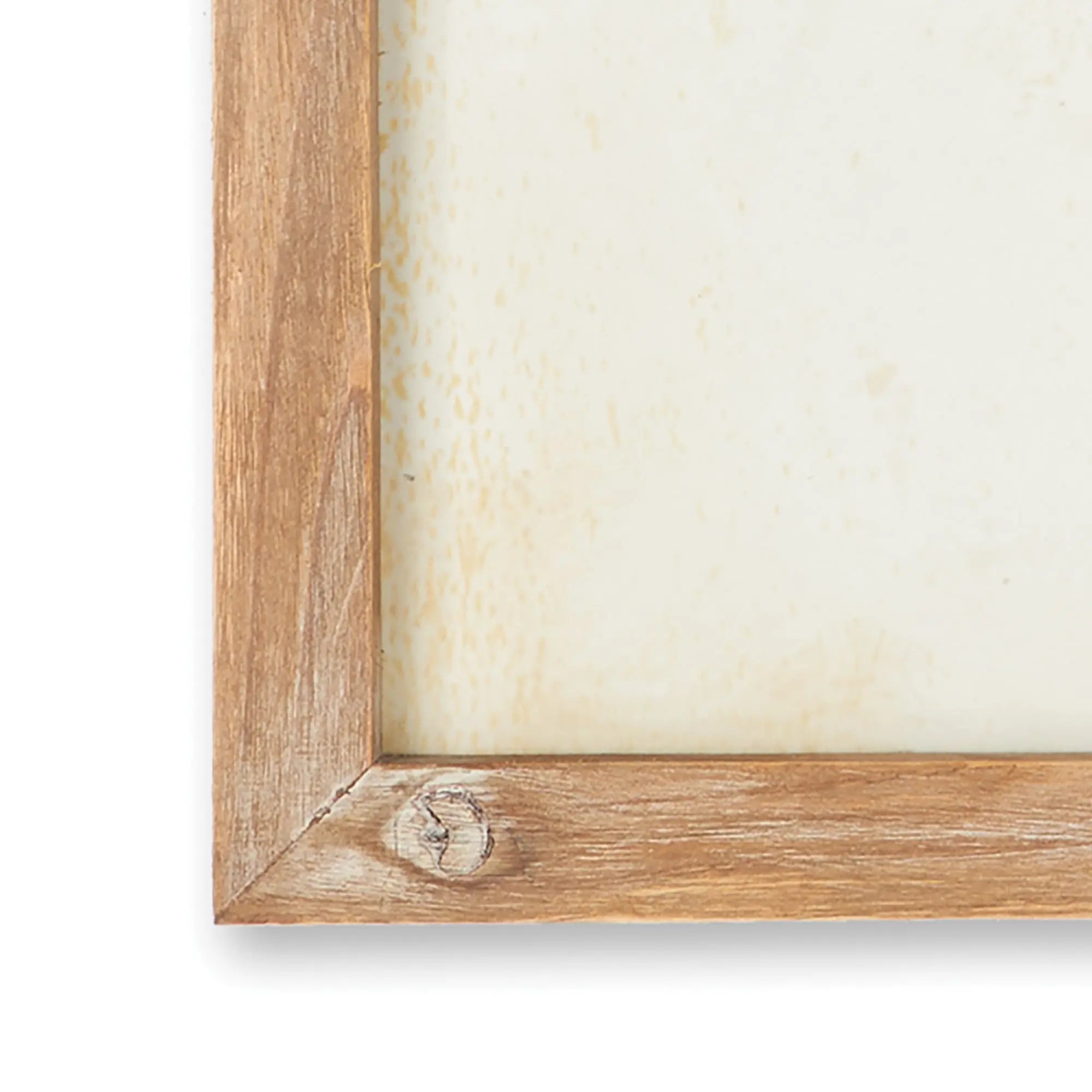 Set of four framed coral watercolor prints in whitewashed wood frames, coastal wall art