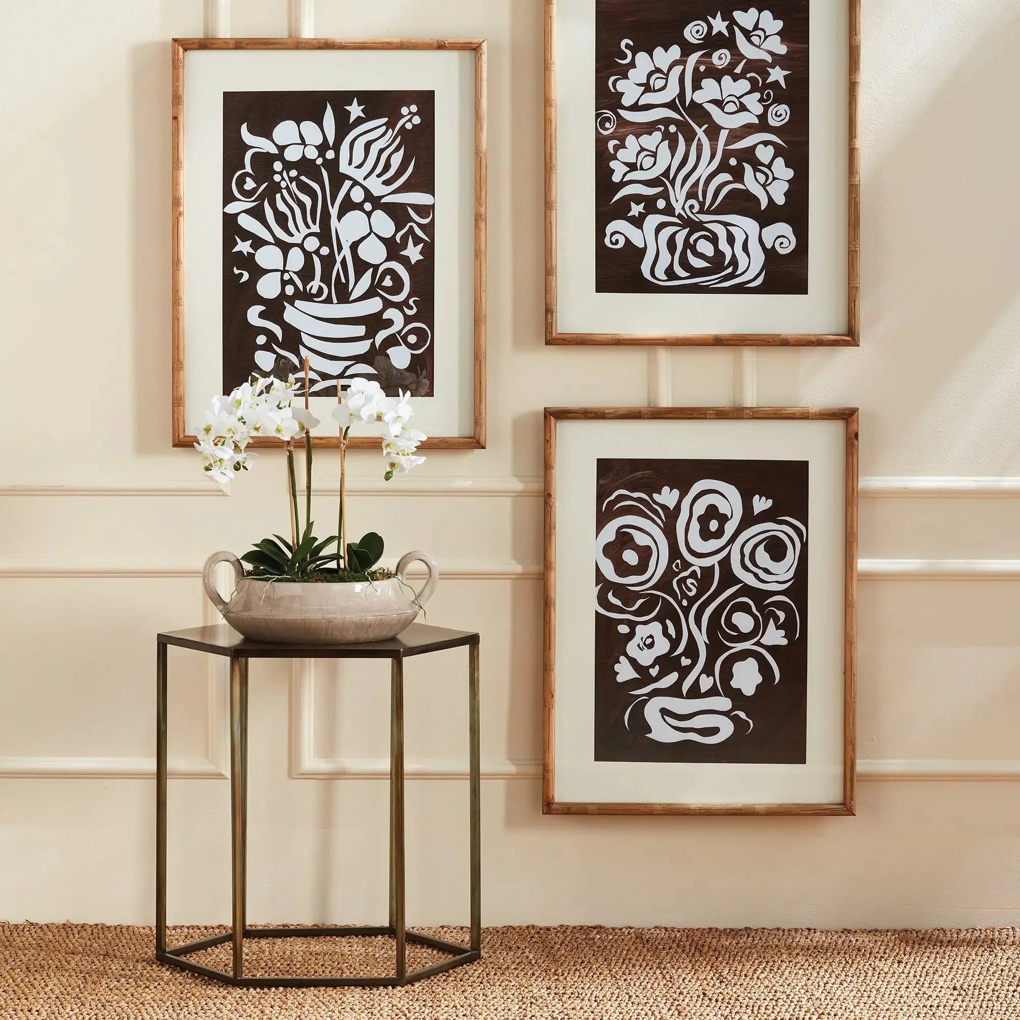 PHALAENOPSIS ORCHID MINI GARDEN DROP-IN 16" Villa Decor & Design