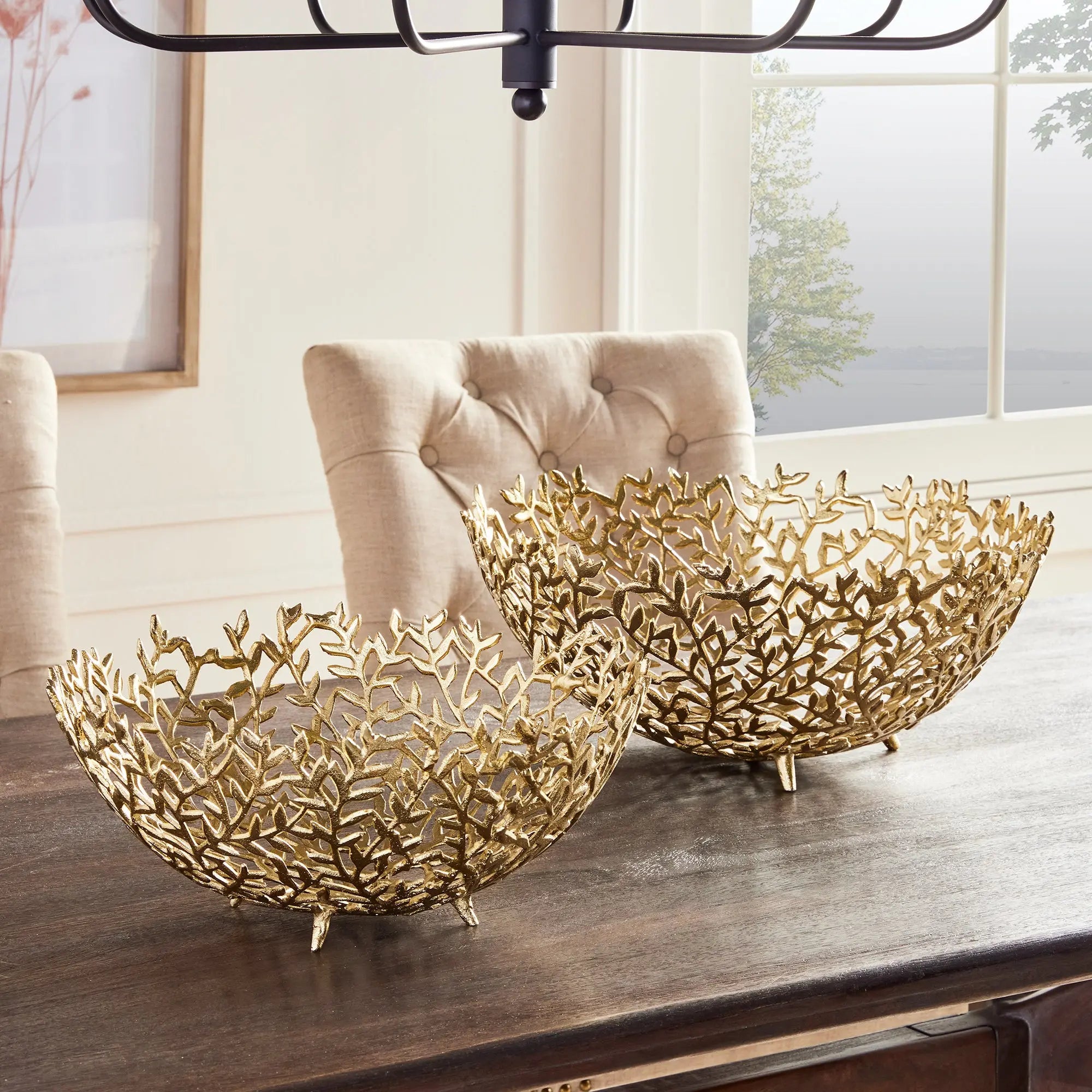 CELINE DECORATIVE BOWLS, SET OF 2 Villa Decor & Design
