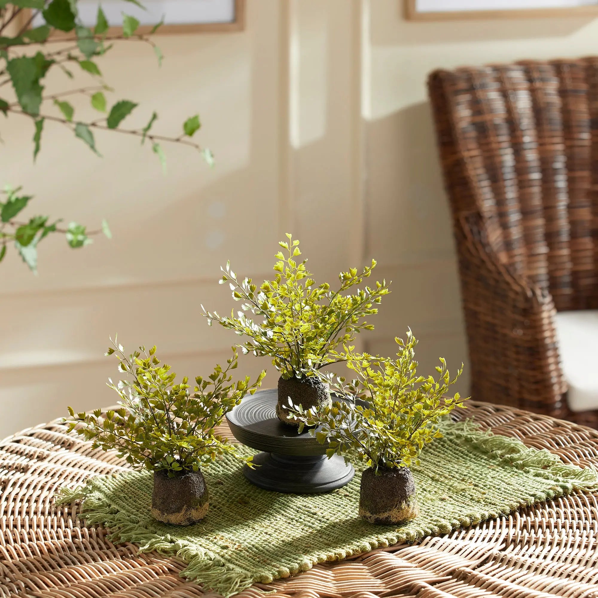 MAIDENHAIR DROP-INS, SET OF 3 Villa Decor & Design