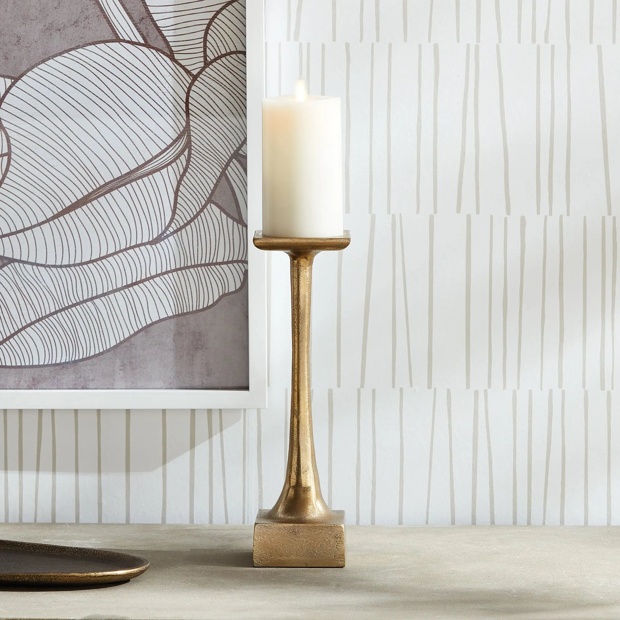 MILTON CANDLE STAND SHORT Villa Decor & Design