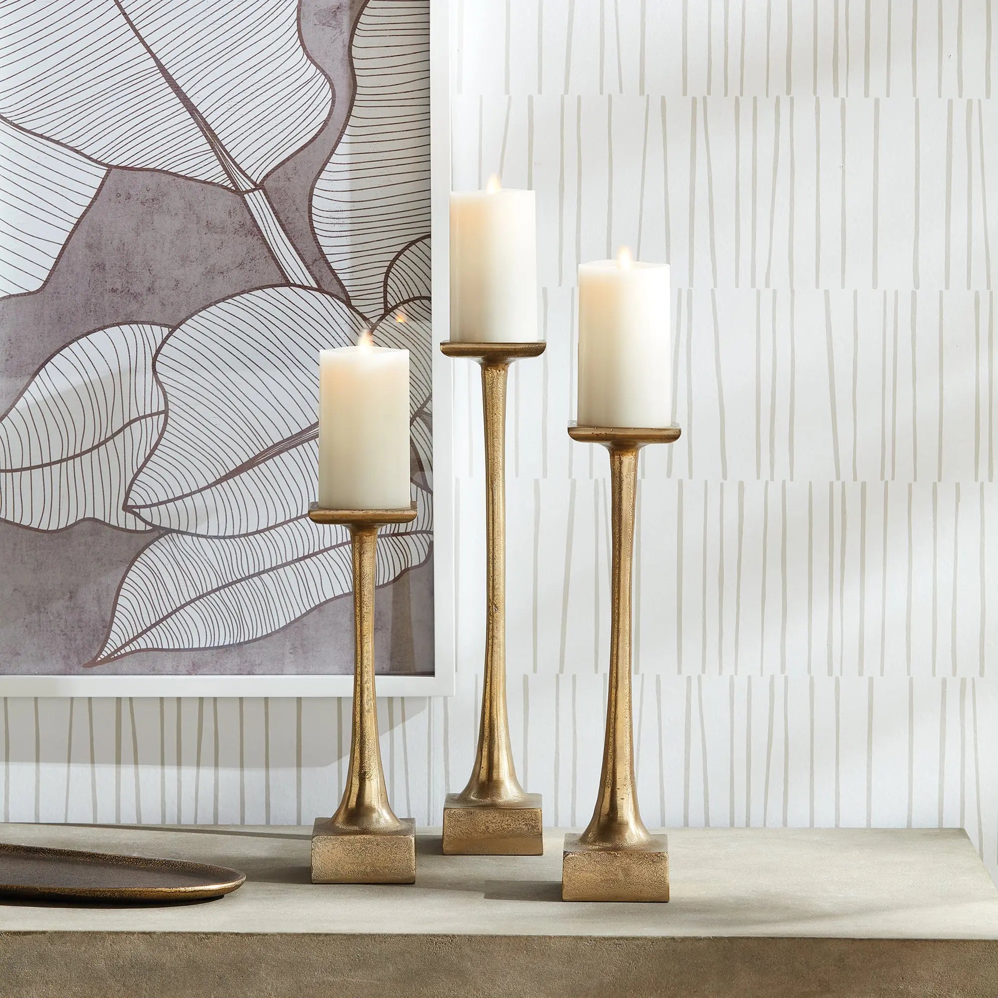 MILTON CANDLE STAND TALL Villa Decor & Design