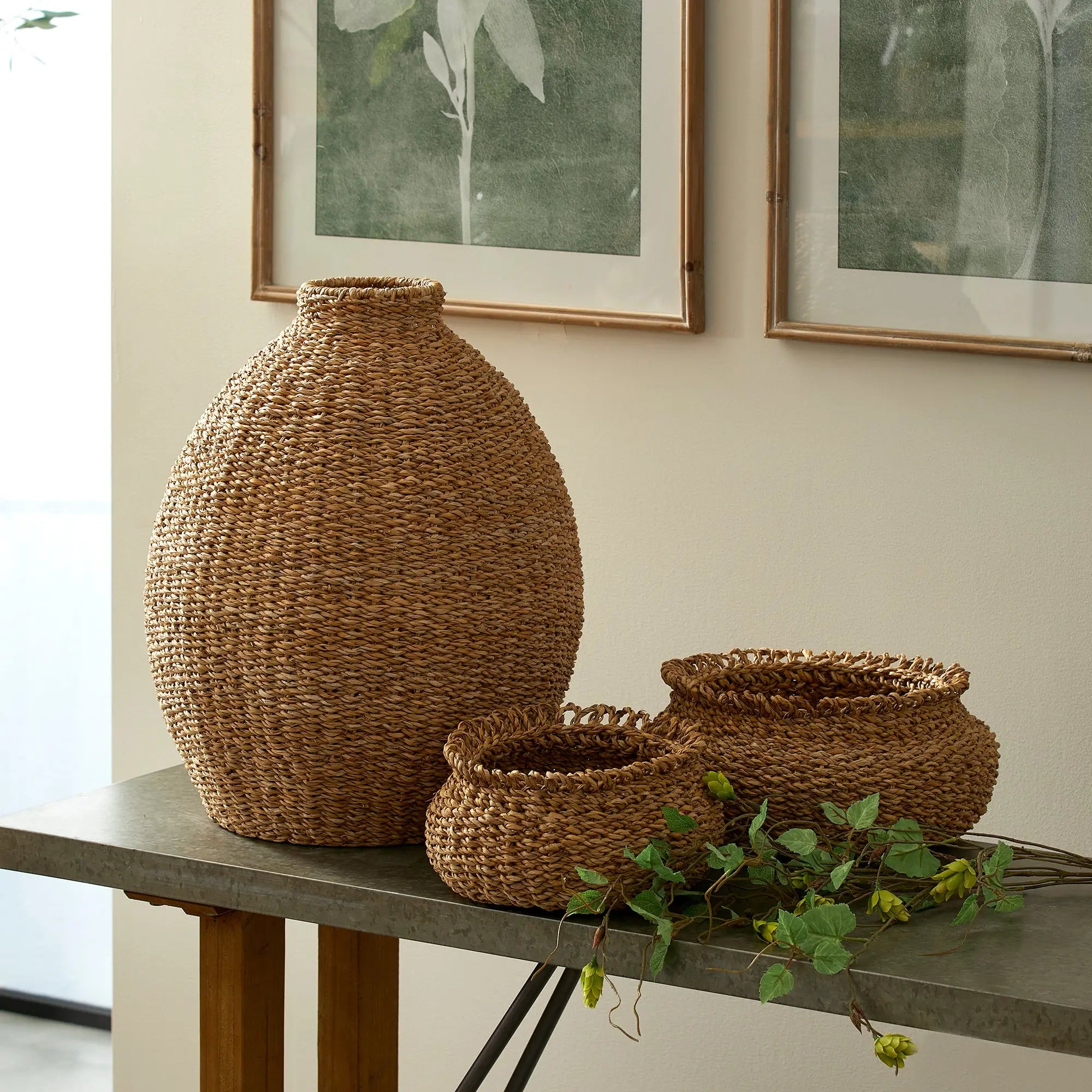 SEAGRASS TEARDROP VASE Villa Decor & Design