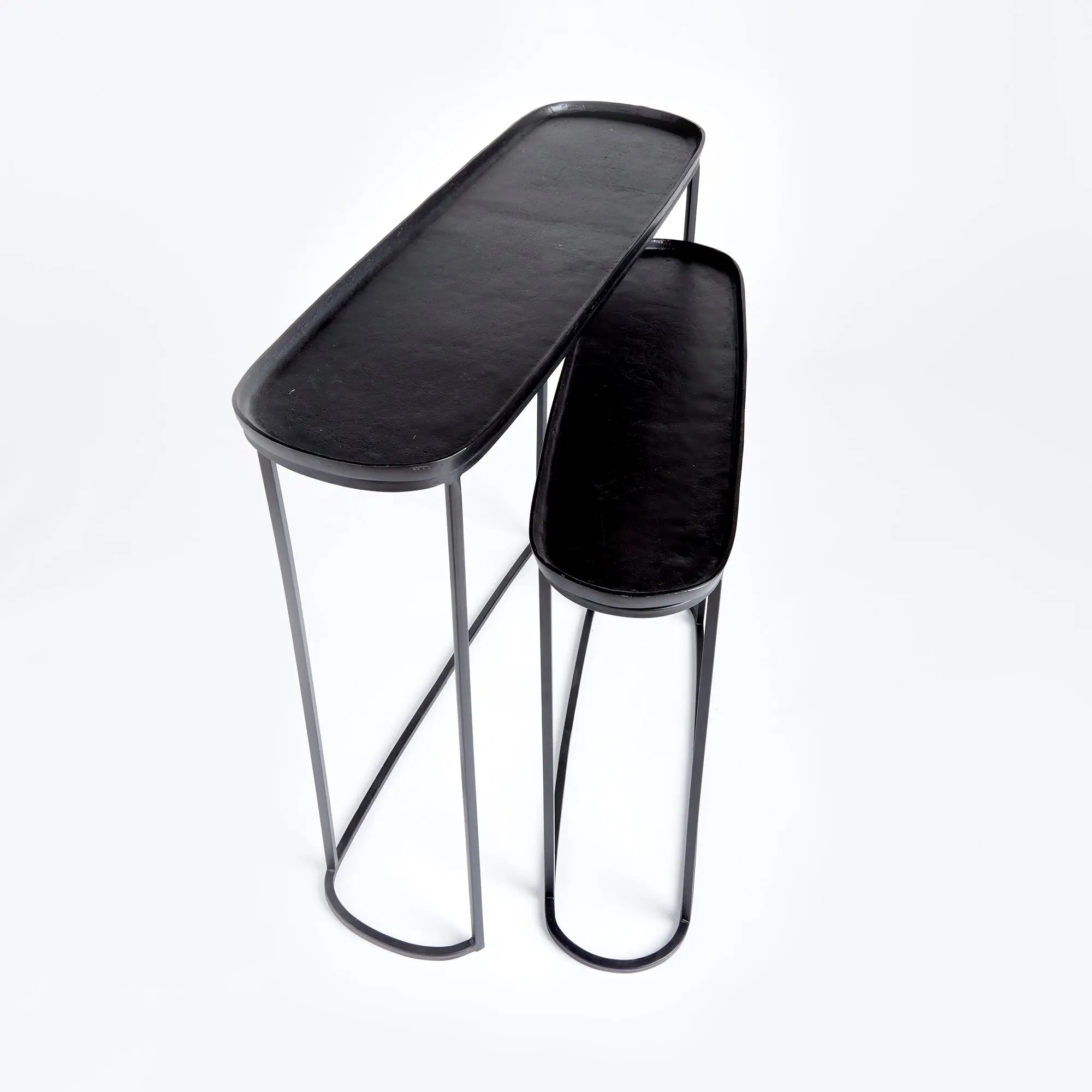 Ziva nested console tables - Black Finish