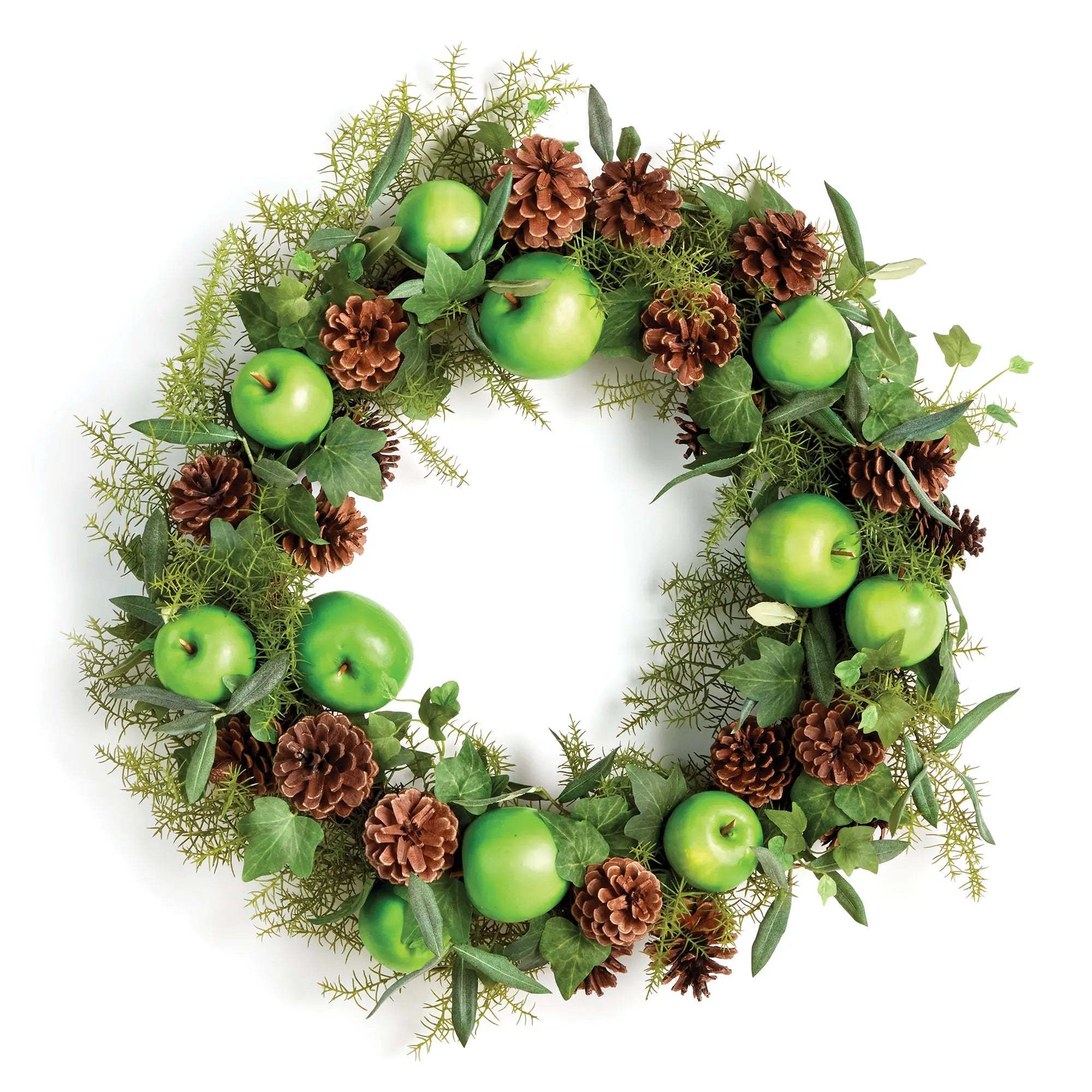 APPLE & MIXED BOTANICALS WREATH 24" Villa Decor & Design