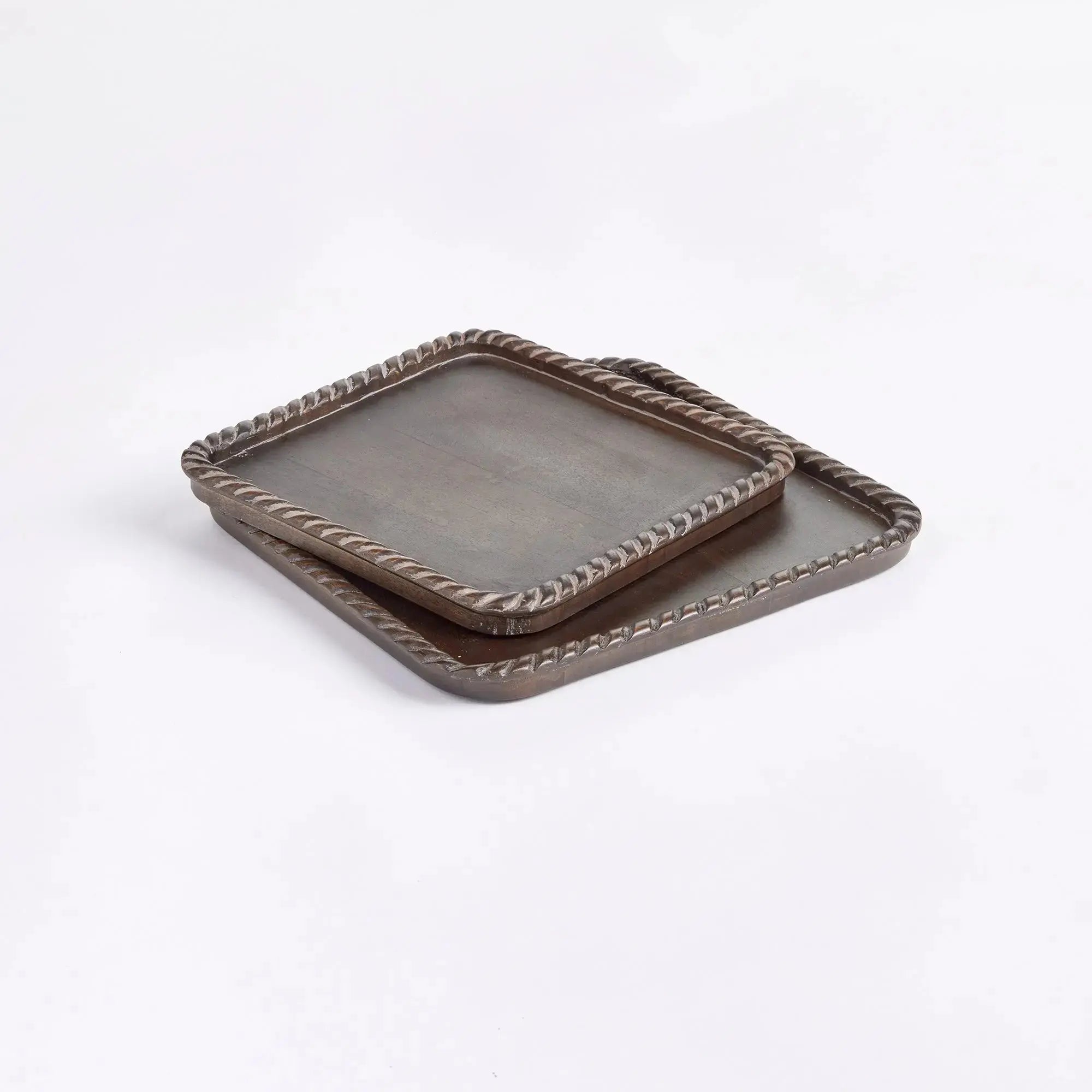 LANGLEY SQUARE TRAYS, SET OF 2 Villa Decor & Design