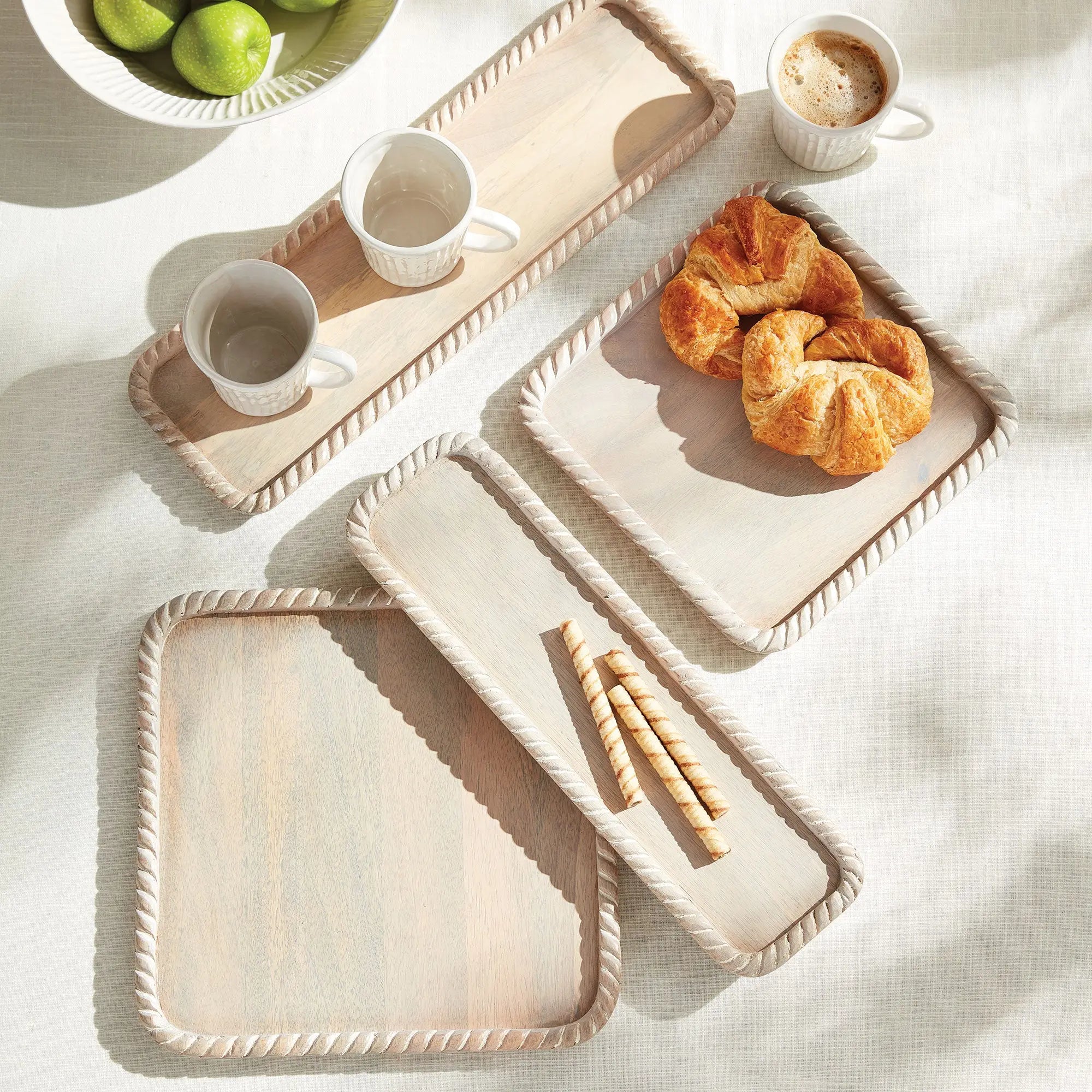 LANGLEY SQUARE TRAYS, SET OF 2 Villa Decor & Design
