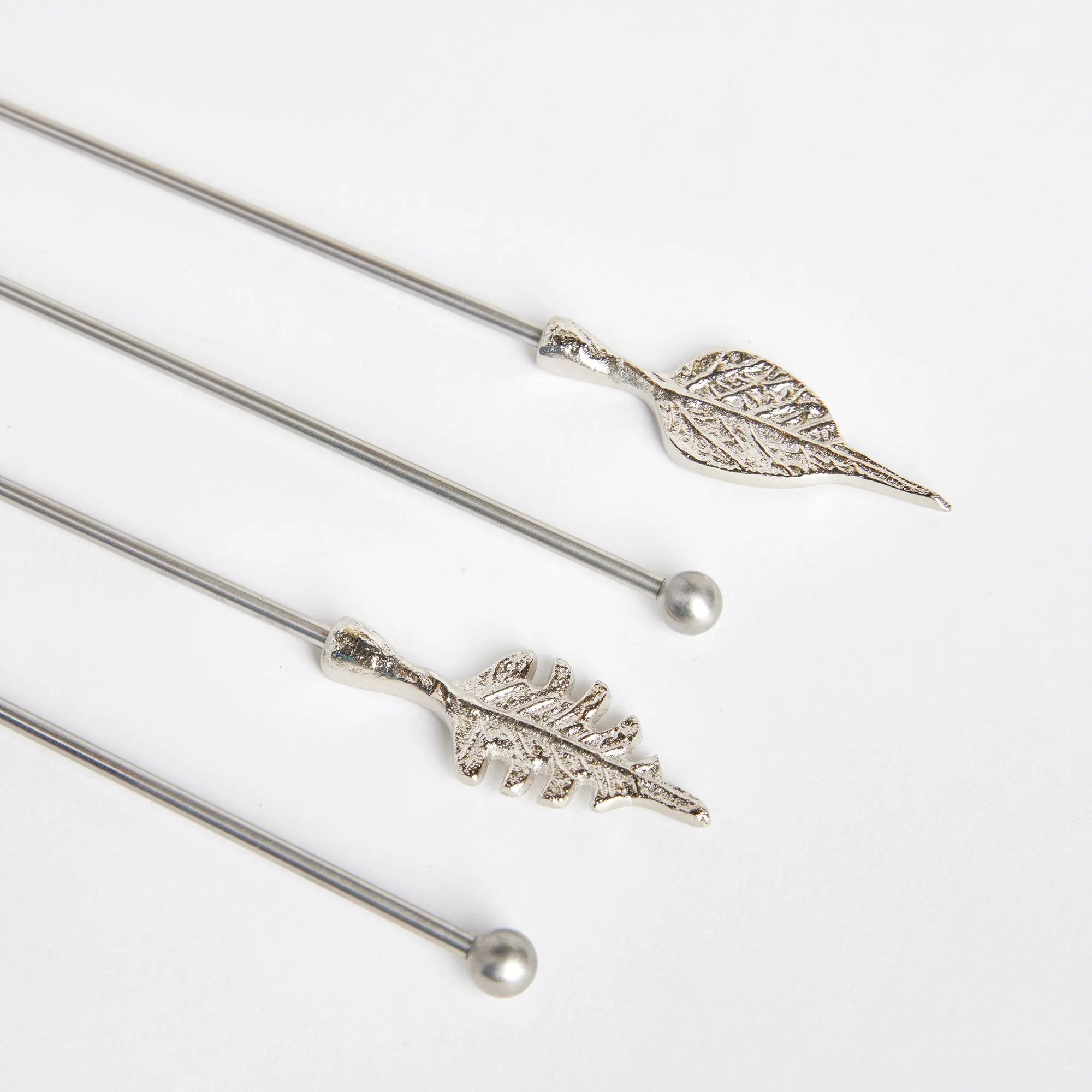 LEAF SWIZZLE STICKS, SET OF 4 Villa Decor & Design