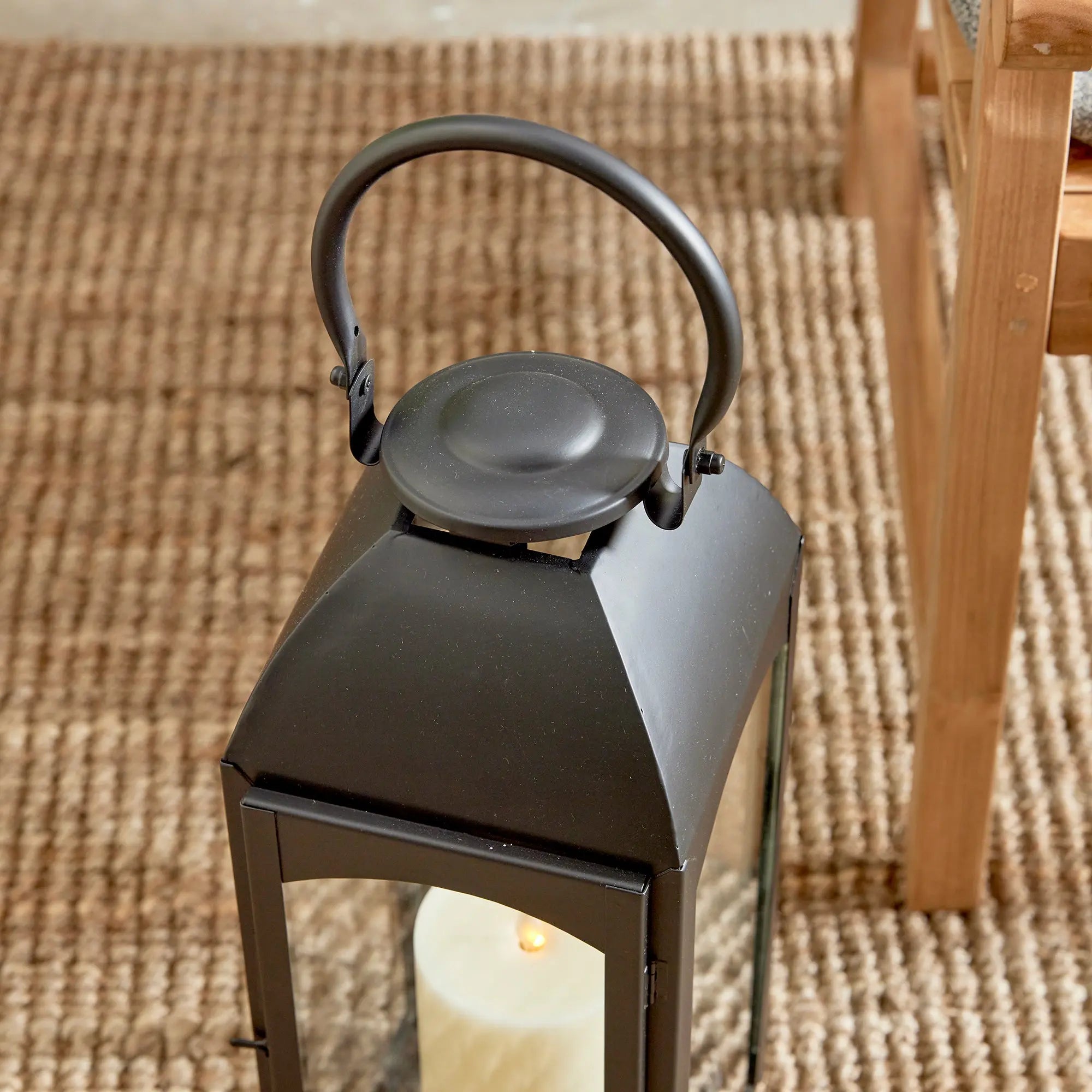 Antoinette Outdoor Lantern - LARGE | BLACK