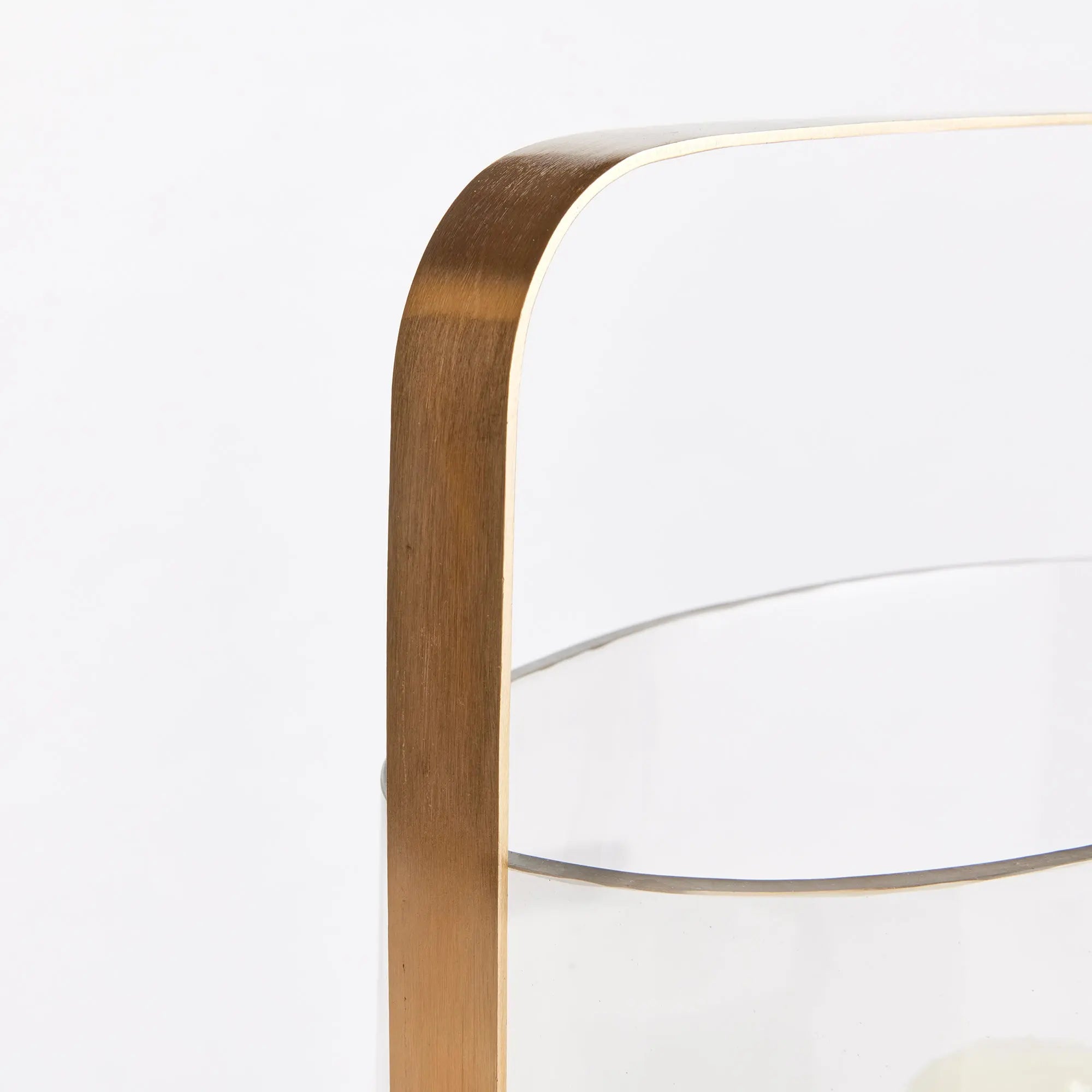 AILA Oval Glass Hurricane Candleholder