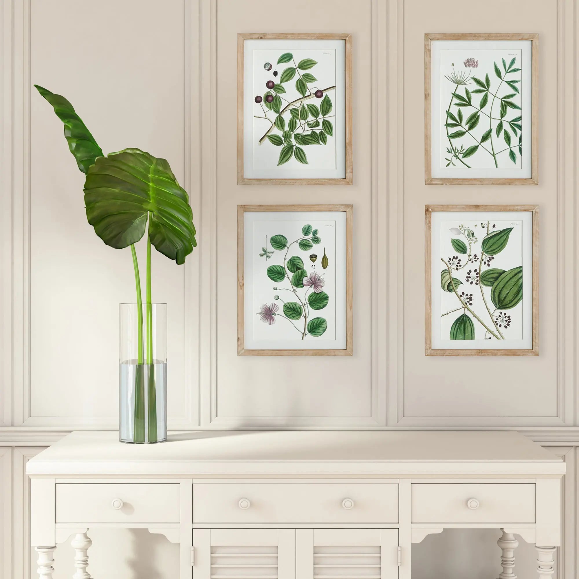 VERDANT BRANCH PRINTS, SET OF 4 Villa Decor & Design