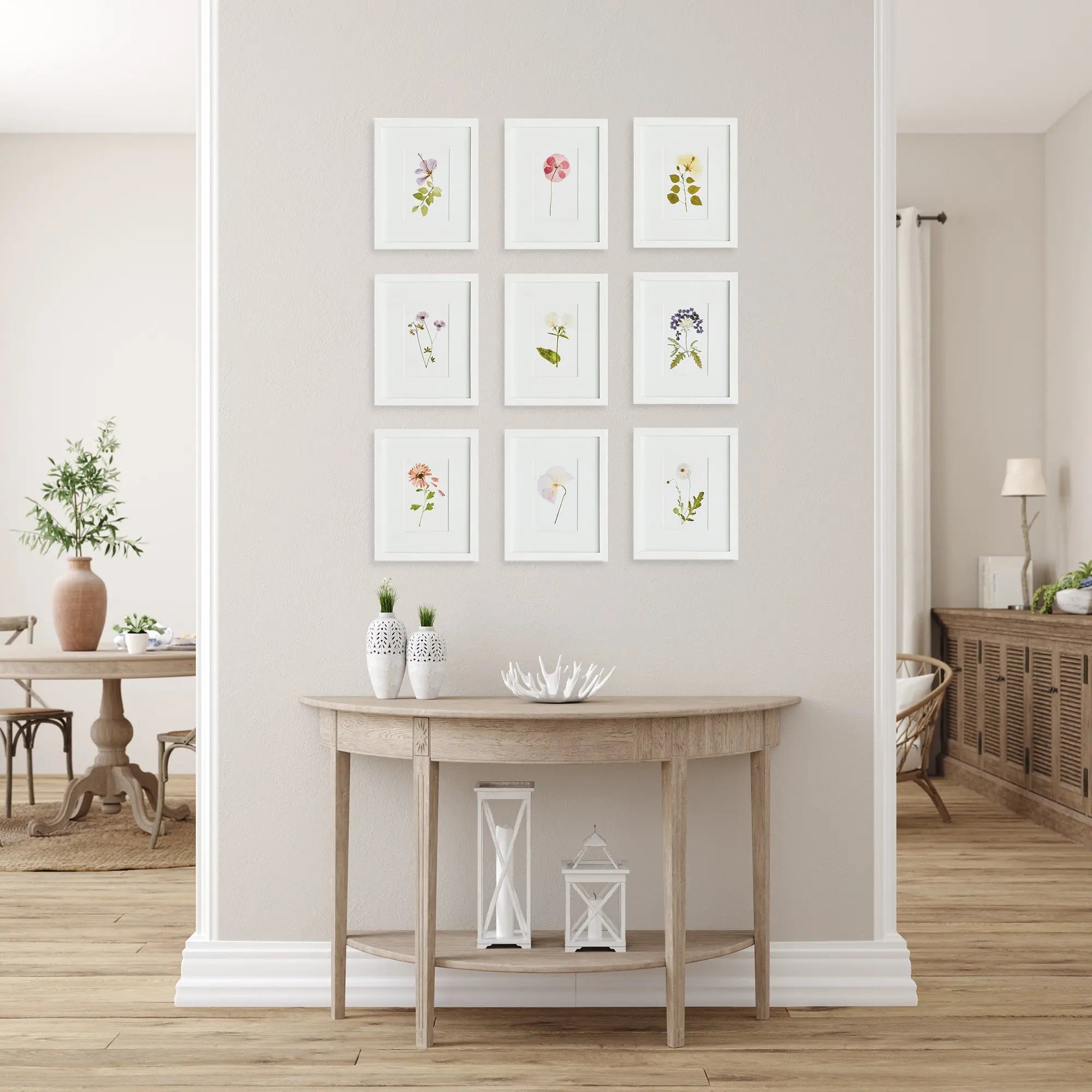 MOUNTAIN FLOWER PETITE PRINTS, SET OF 9 Napa Home & Garden