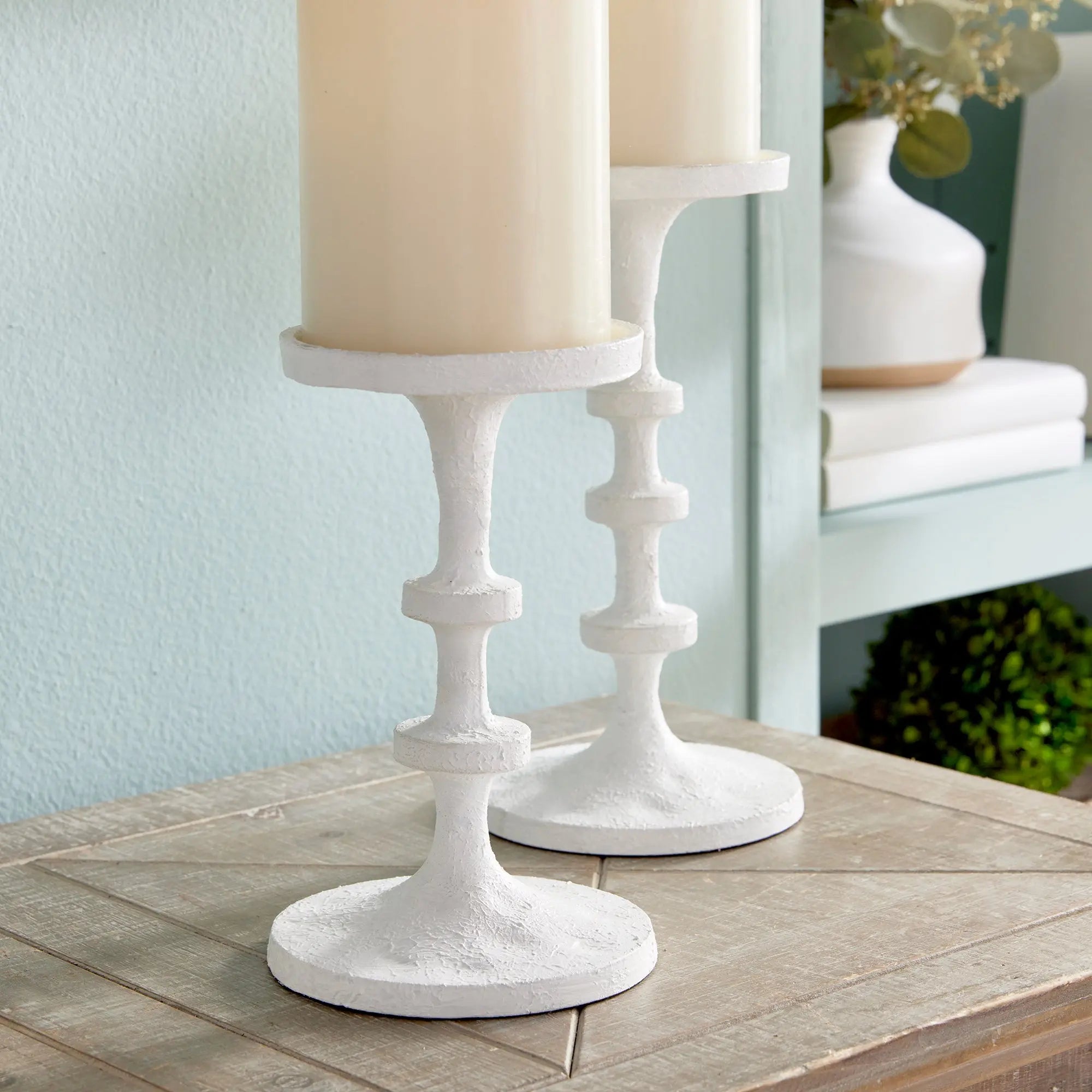 ABACUS PETITE CANDLE STANDS, SET OF 2 Villa Decor & Design