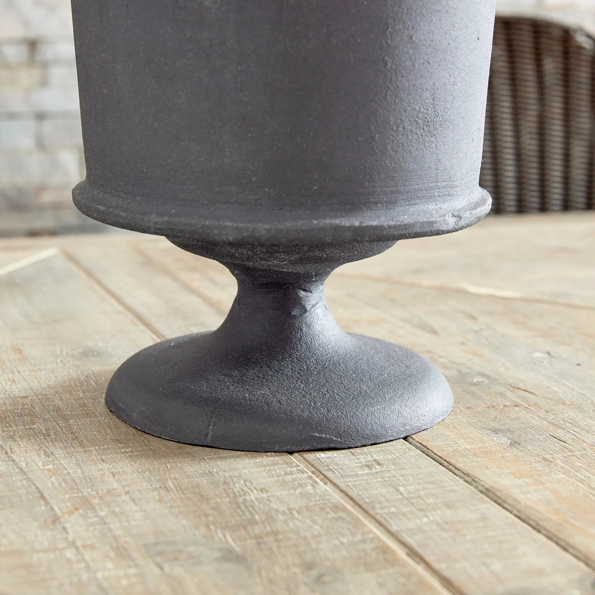 Terrazza Vase – Aged Zinc | Small or Large - Villa Decor & Design