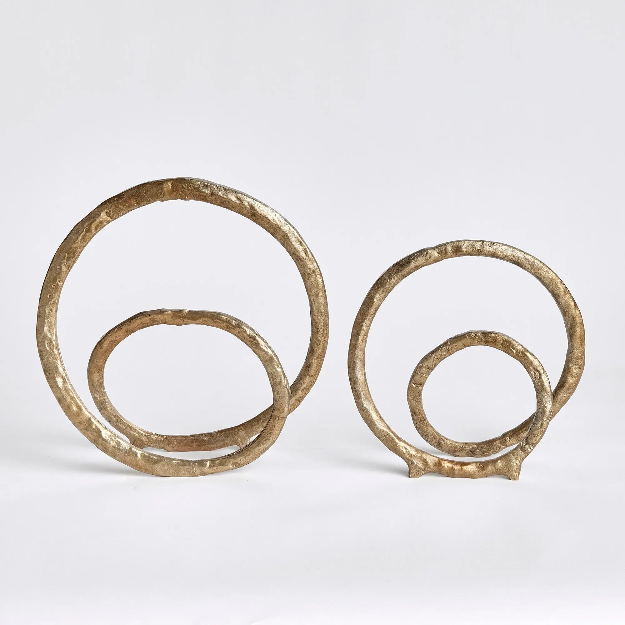 Eldon Sculptures – Set of 2 Modern Aluminum Accents | Multiple Finishes - Villa Decor & Design