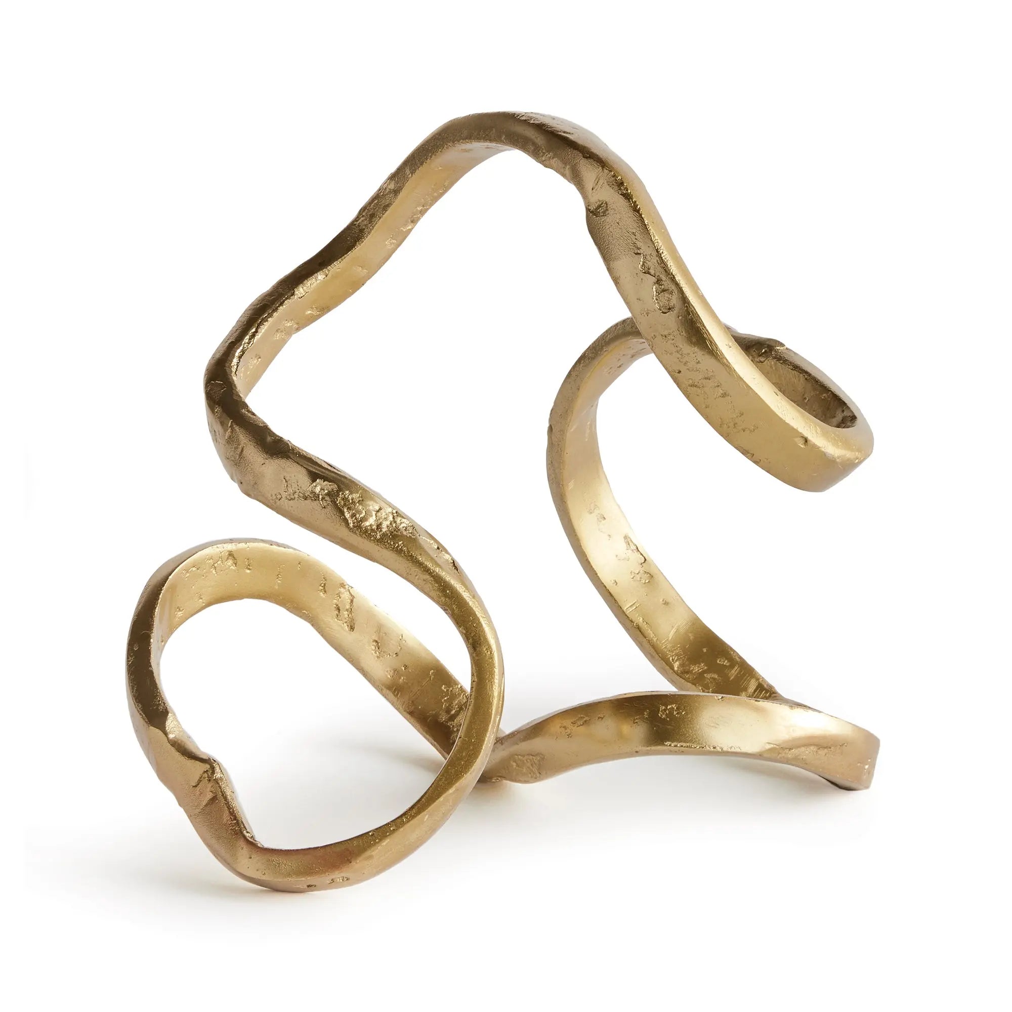 Eryndor Sculptural "Scribble" Objet - Light Gold Cast Aluminum Napa Home & Garden