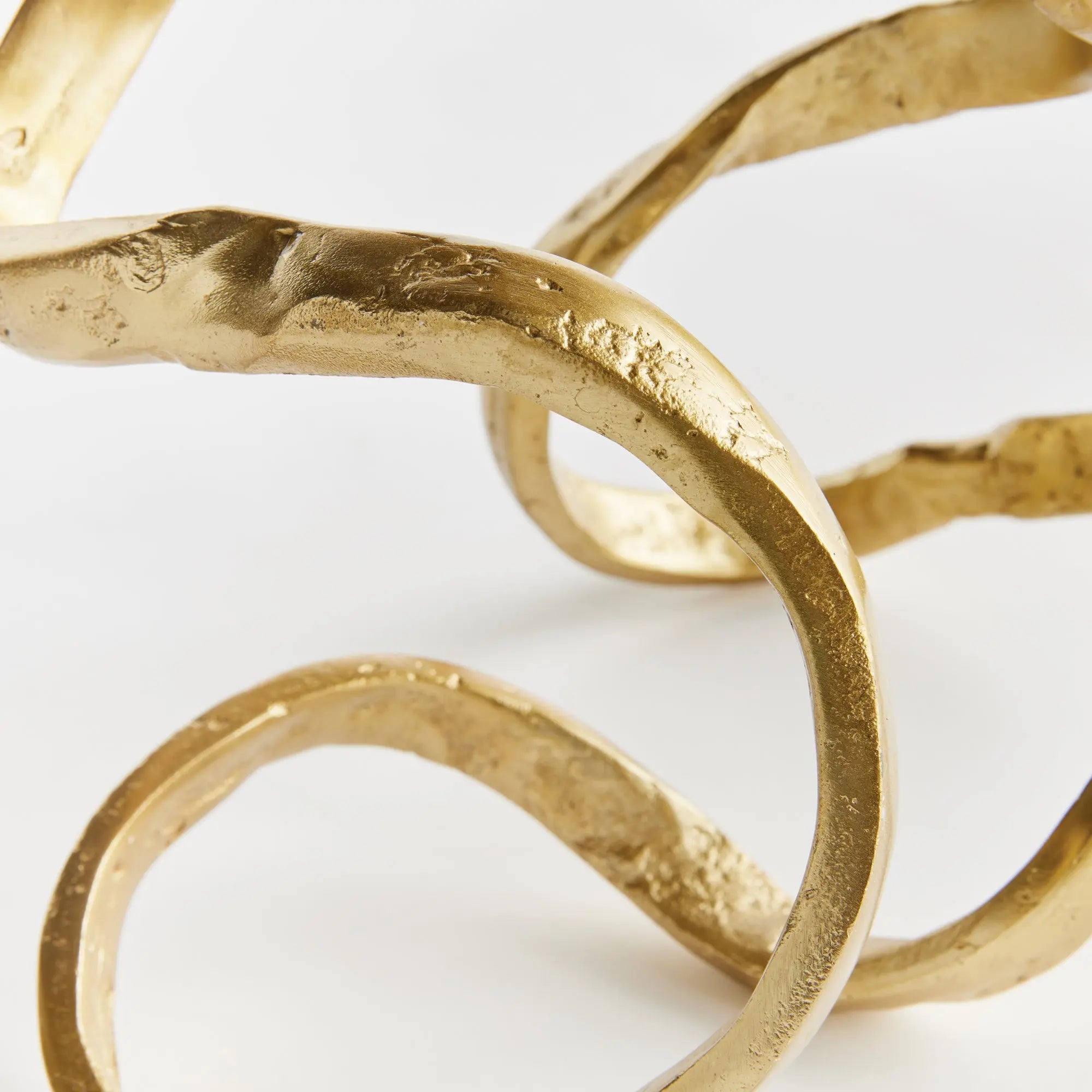 Eryndor Sculptural "Scribble" Objet - Light Gold Cast Aluminum Napa Home & Garden