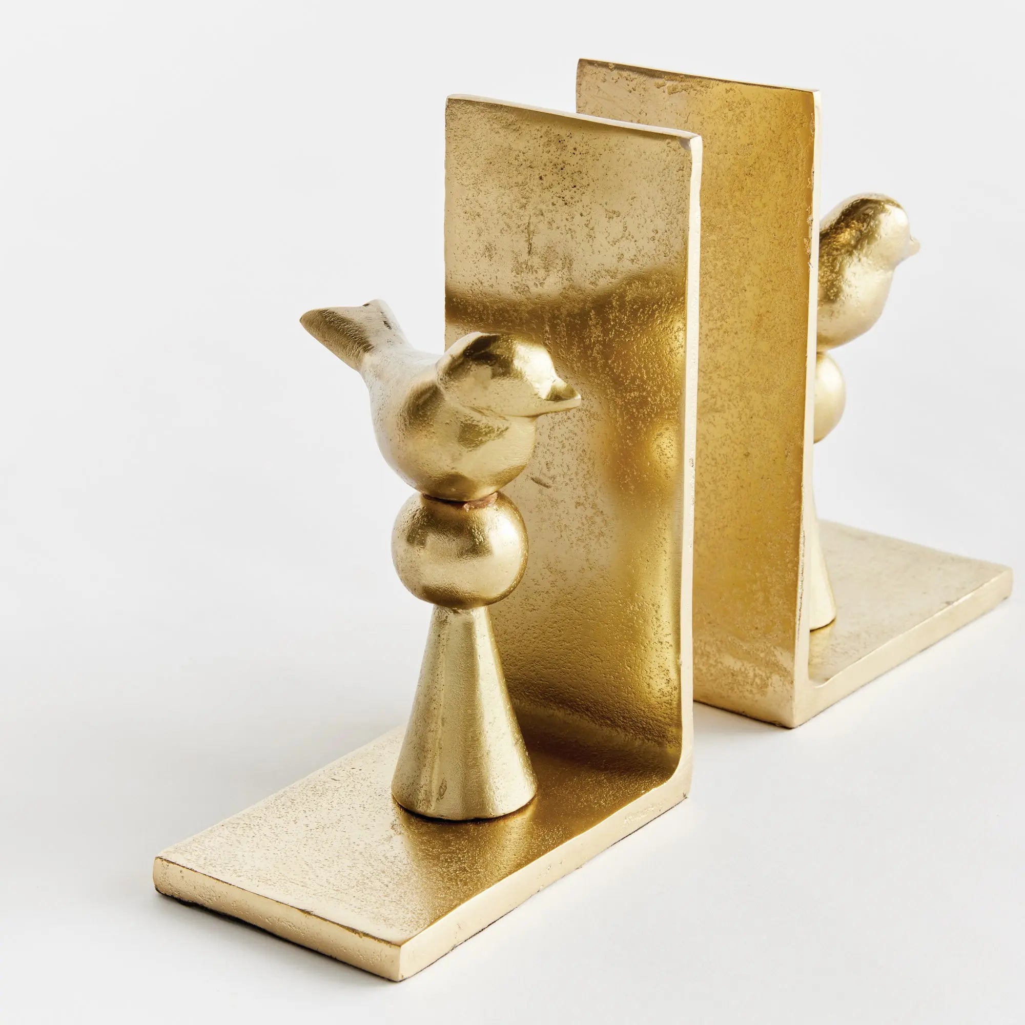Gold Birdsong Bookends Set of 2
