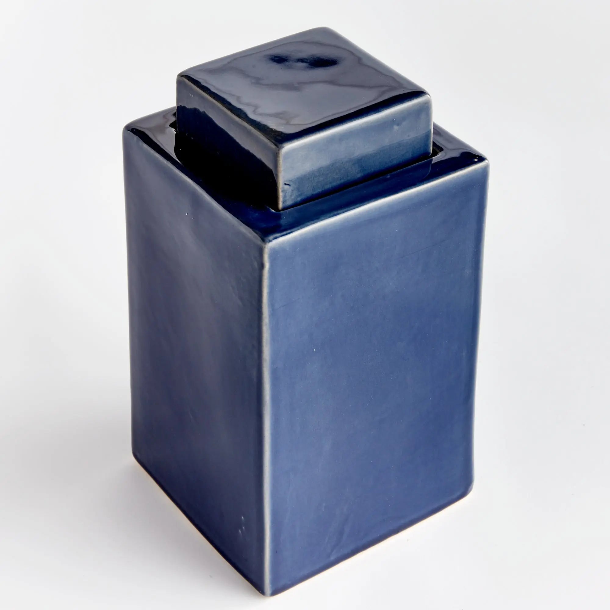 Ophelia Ceramic Lidded Jar – Cream or Blue | 4 Sizes - Villa Decor & Design