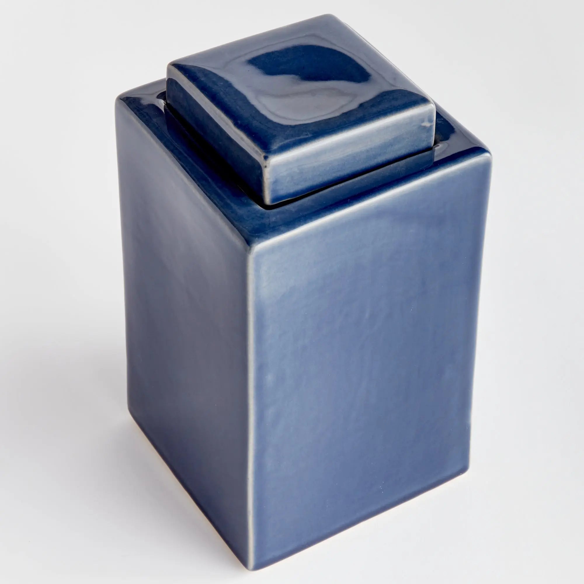 Ophelia Ceramic Lidded Jar – Cream or Blue | 4 Sizes - Villa Decor & Design